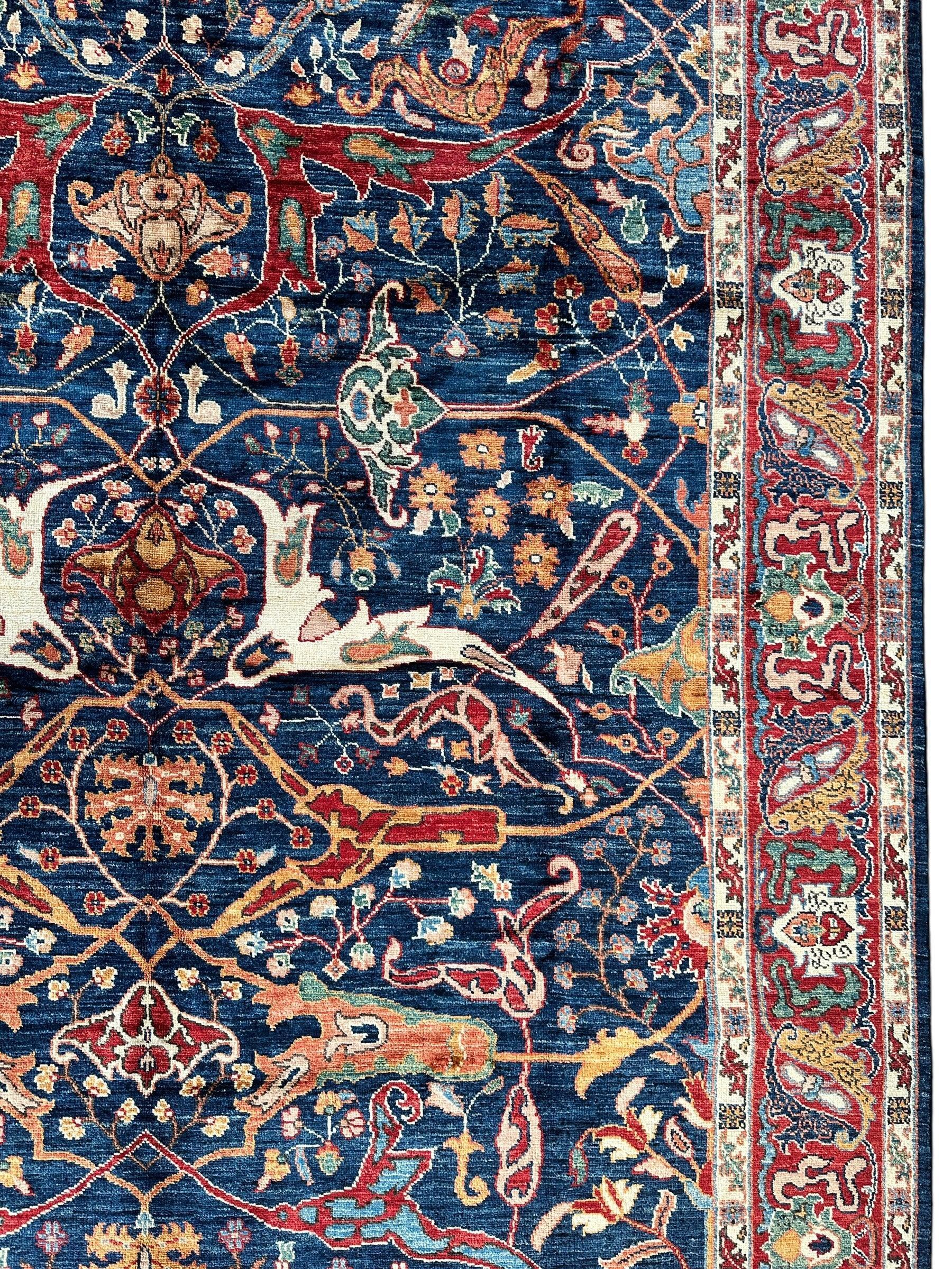 Hand-Knotted Afghani Bidjar Ghazni Wool Rug – 6'7" x 9'10" – Elegant by Rugistan - product image 10 for Resin Society