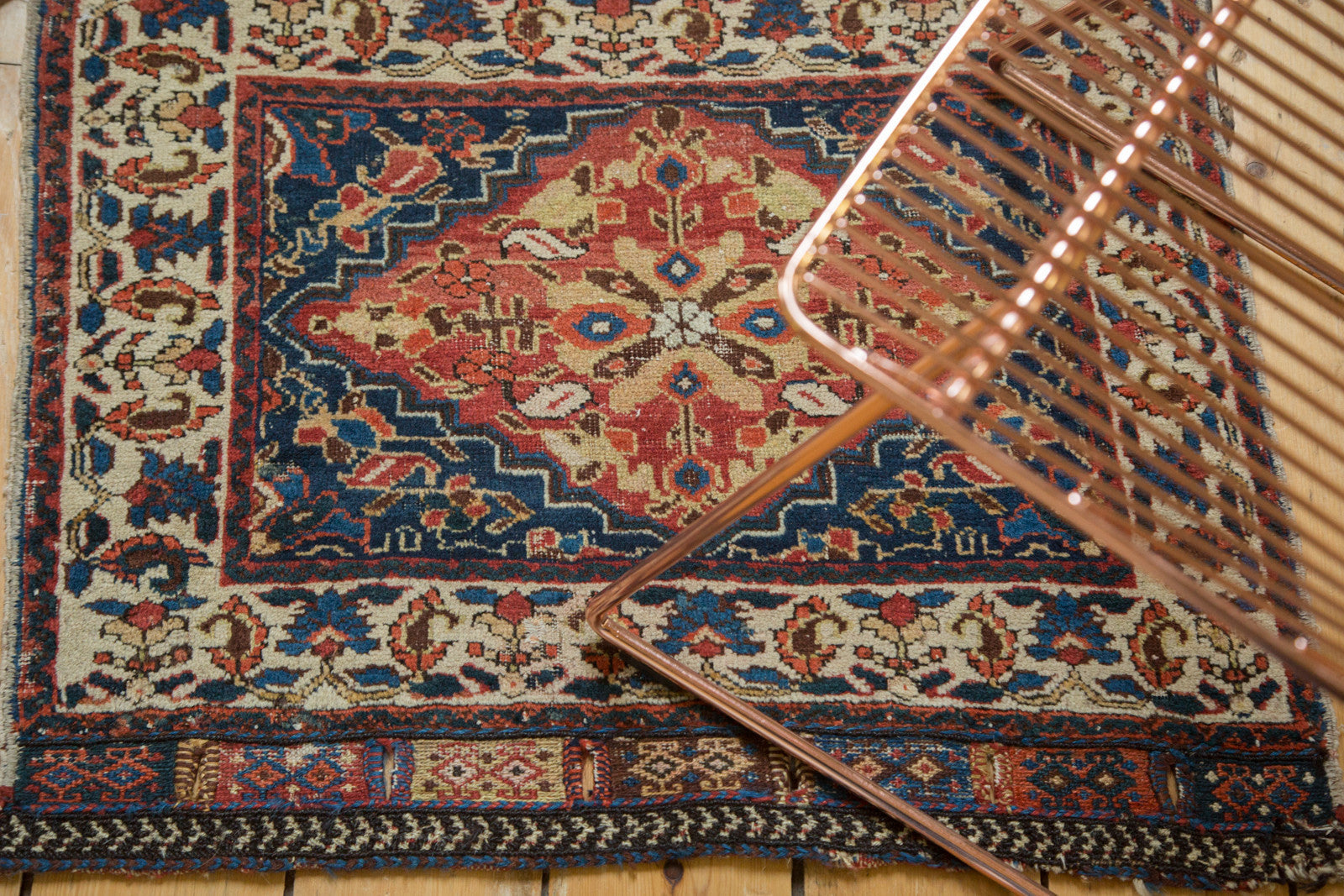 2x2.5 Antique West Persian Square Bag Face Rug Mat by Old New House® - product image 2 for Resin Society