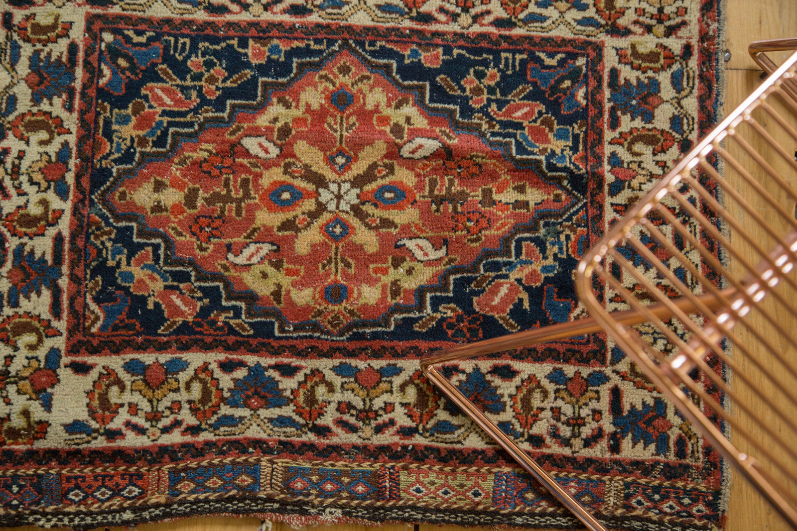 2x2.5 Antique West Persian Square Bag Face Rug Mat by Old New House® - product image 2 for Resin Society