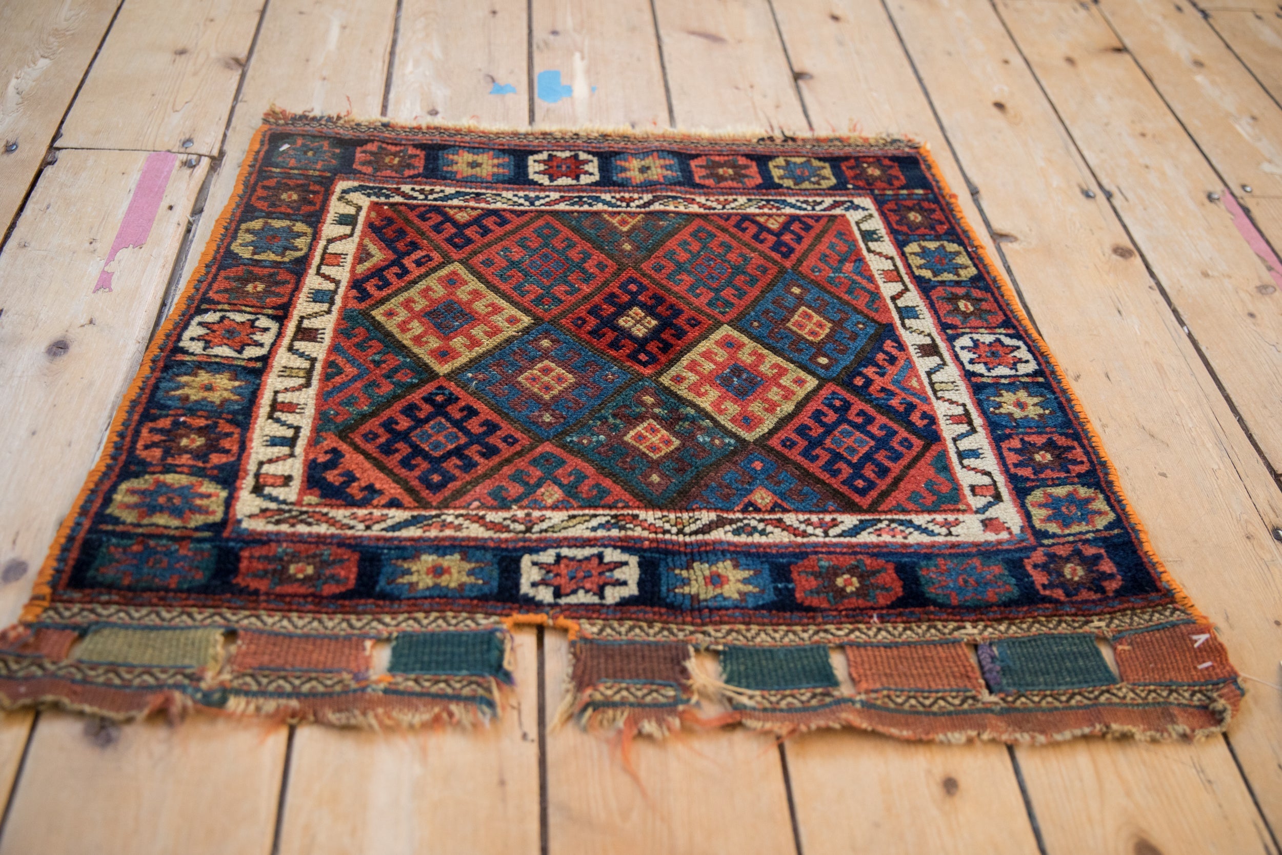 2x2.5 Antique Jaff Kurd Bag Face Square Rug Mat by Old New House® - product image 7 for Resin Society