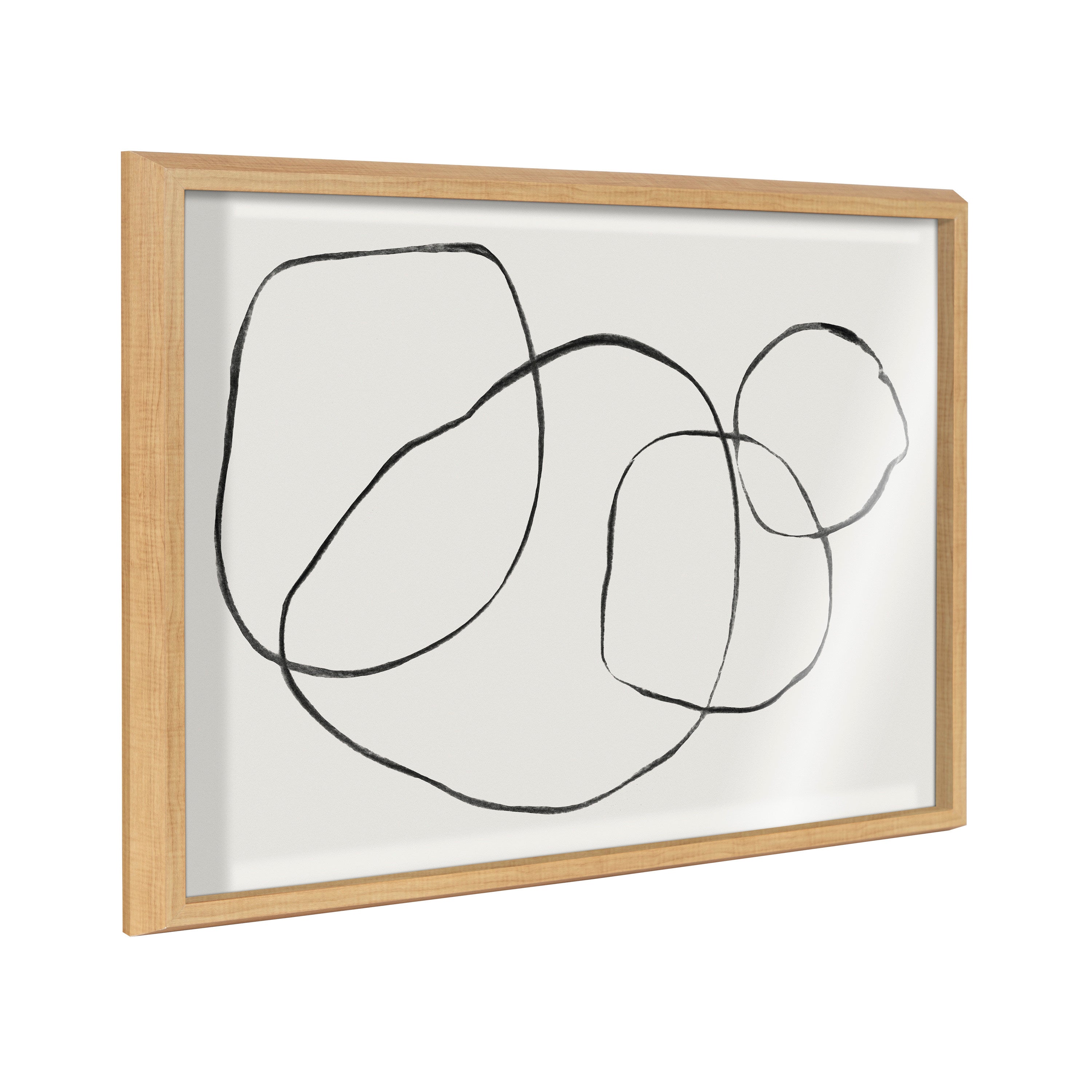 Blake 869 Going In Circles Framed Printed Glass by Teju Reval of by kateandlaurel - product image 17 for Resin Society
