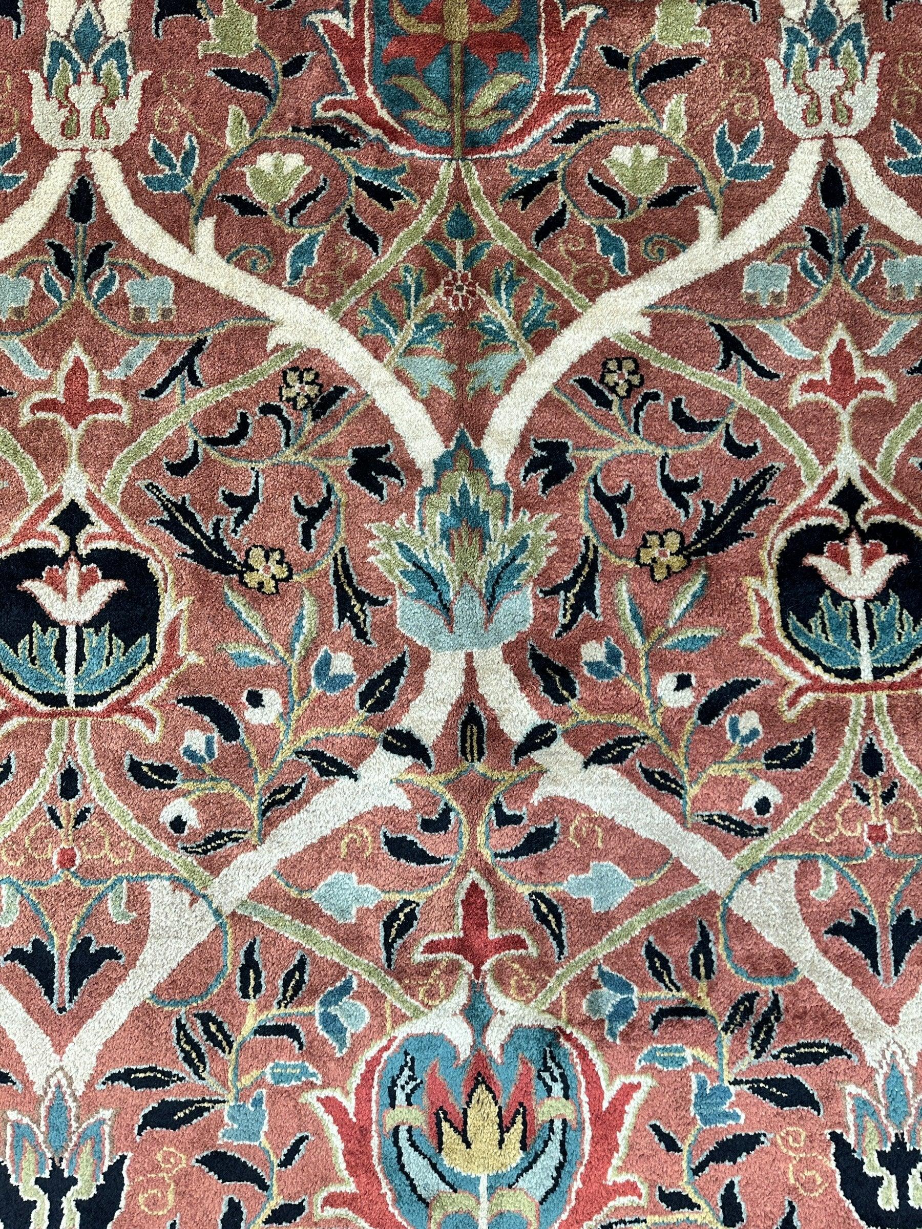 William Morris Hand-Knotted Wool Luxury Handmade Rug - 7'10" x 9'10" by Rugistan - product image 4 for Resin Society
