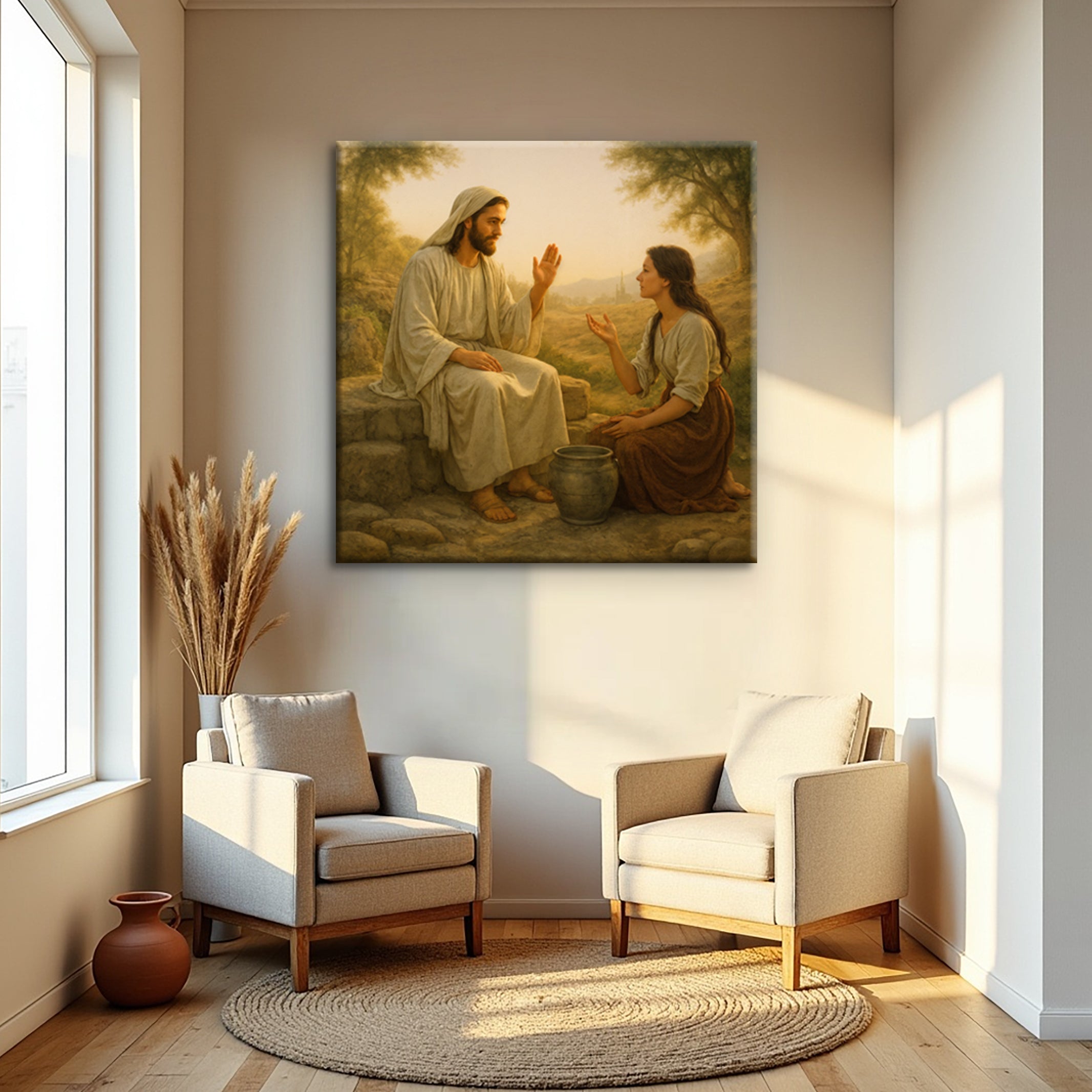 Samaritan at the Well Faith Wall Art II by Tailored Canvases - product image 3 for Resin Society