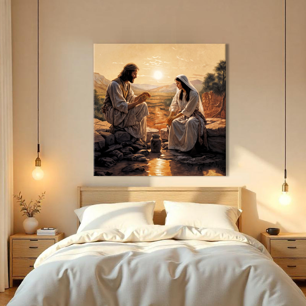 Samaritan at the Well Faith Wall Art III by Tailored Canvases - product image 3 for Resin Society