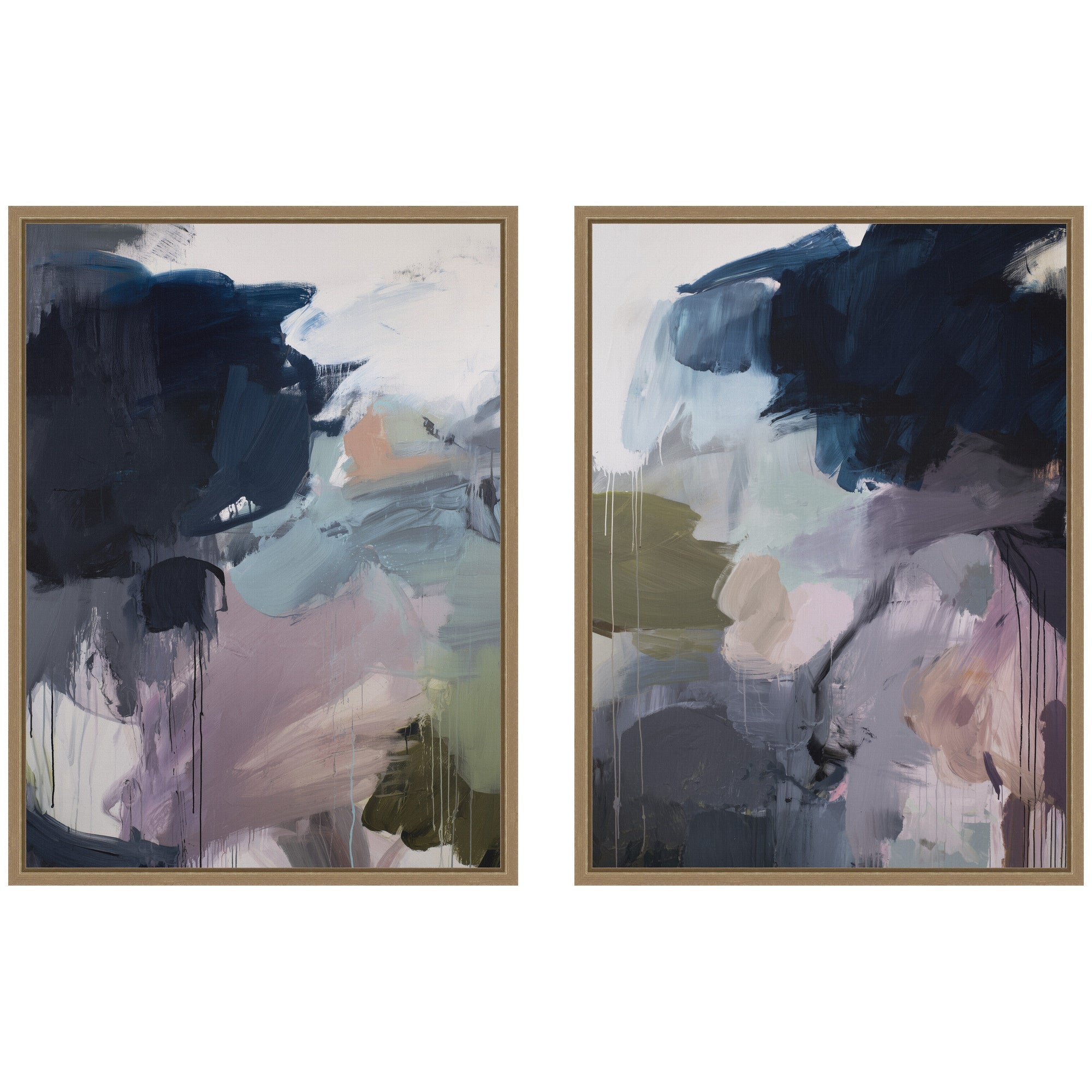 Under the Sky No.
1 and No.
2 two-piece framed canvas wall art set by Amy Lighthall