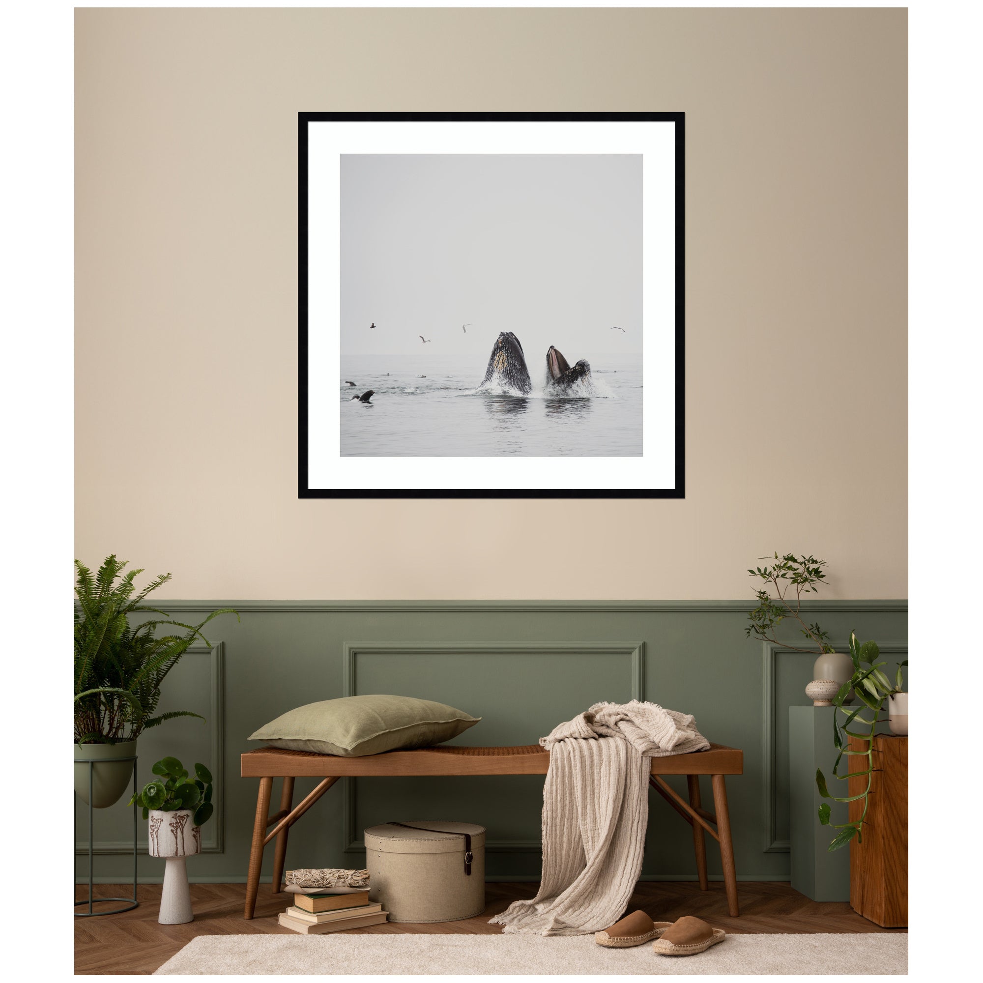 Humpback Whales No.
2 by Laura Evans Framed Wall Art Print