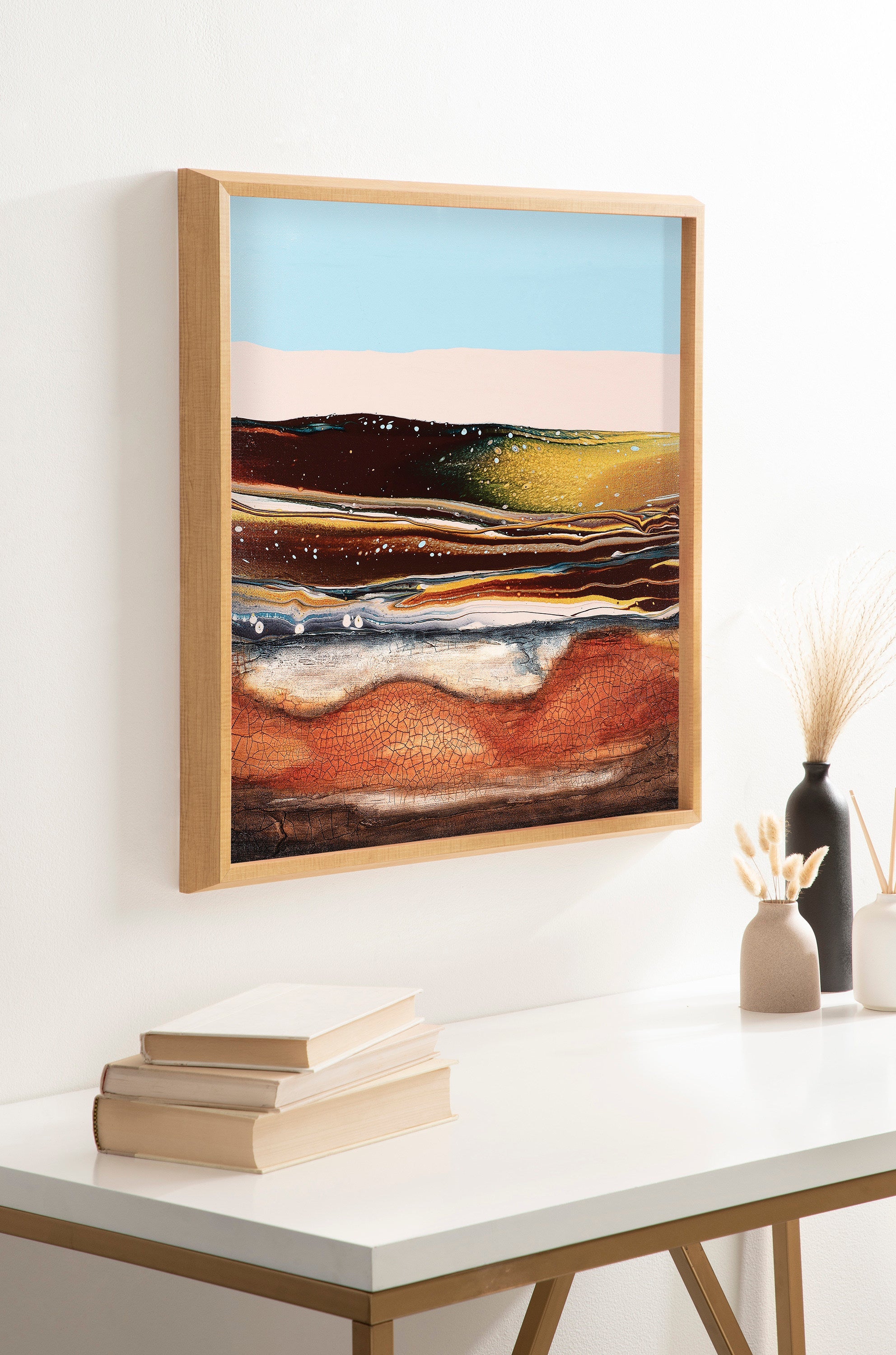 Blake Sonoran Desert Framed Printed Art by Xizhou Xie