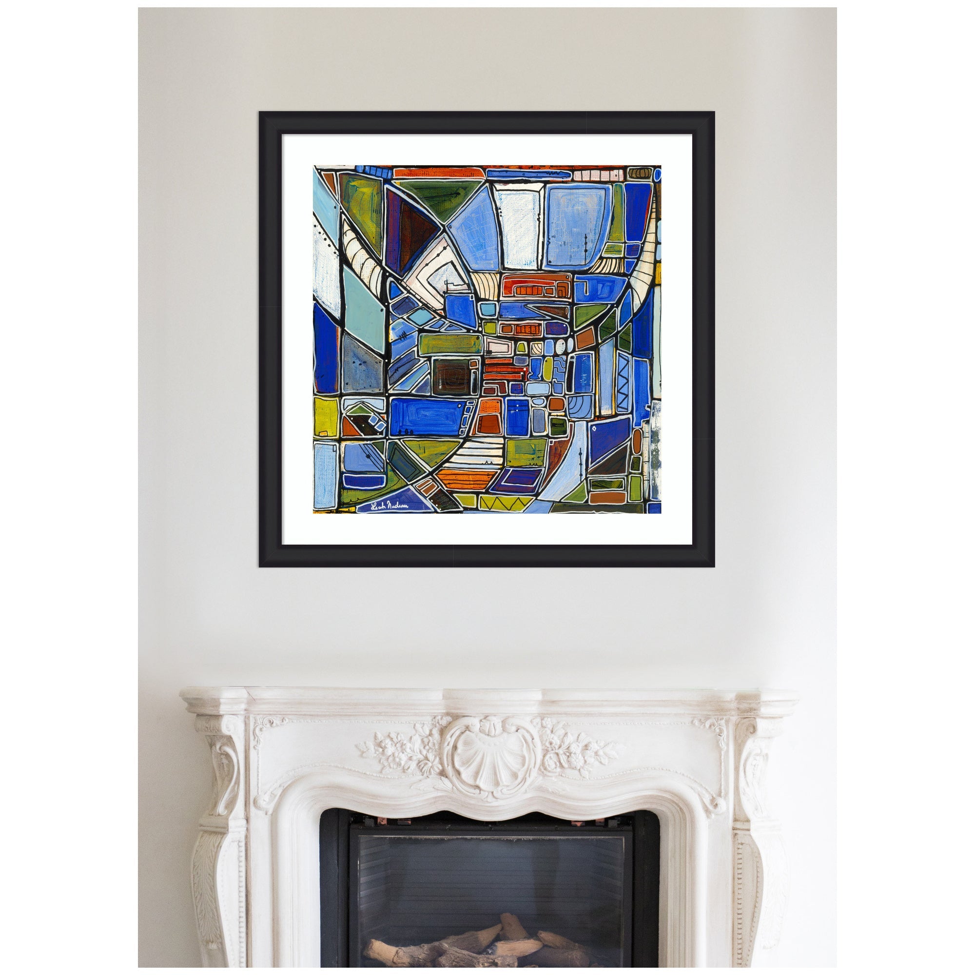 Framed Art Retro Current by Leah Nadeau