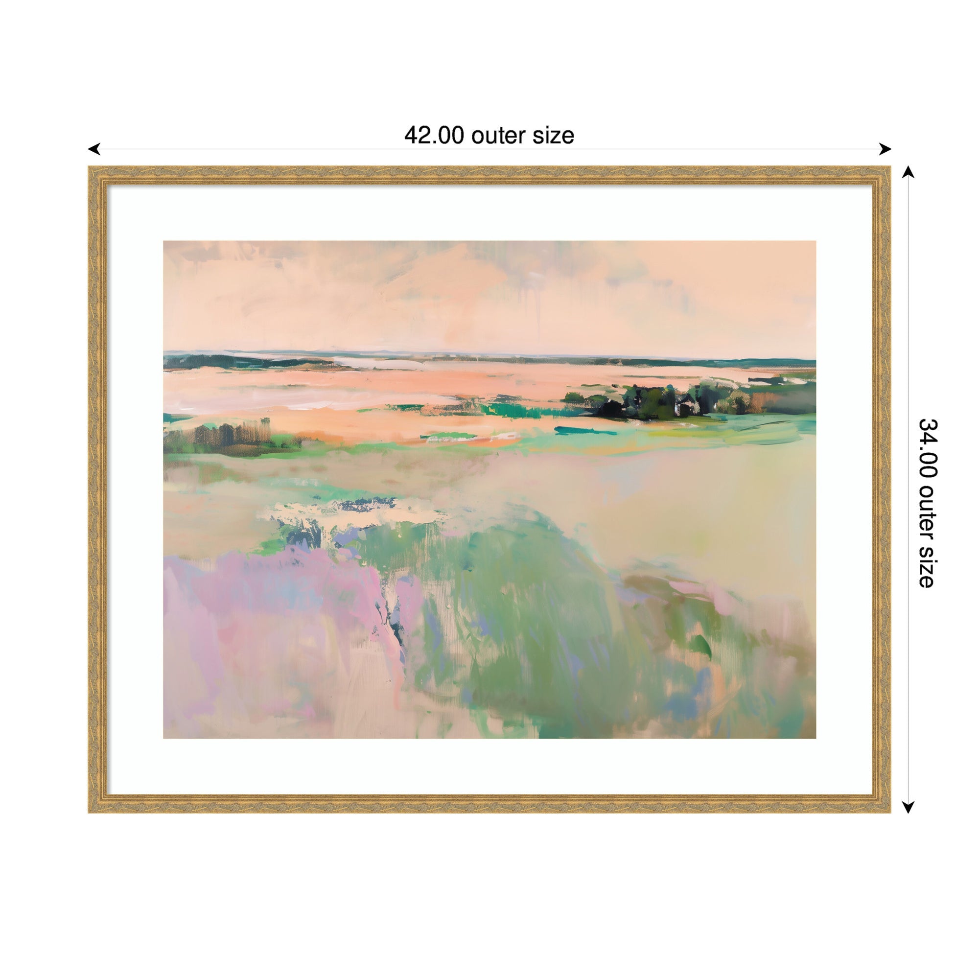 Framed Art Pastel Horizon III by Amy Lighthall