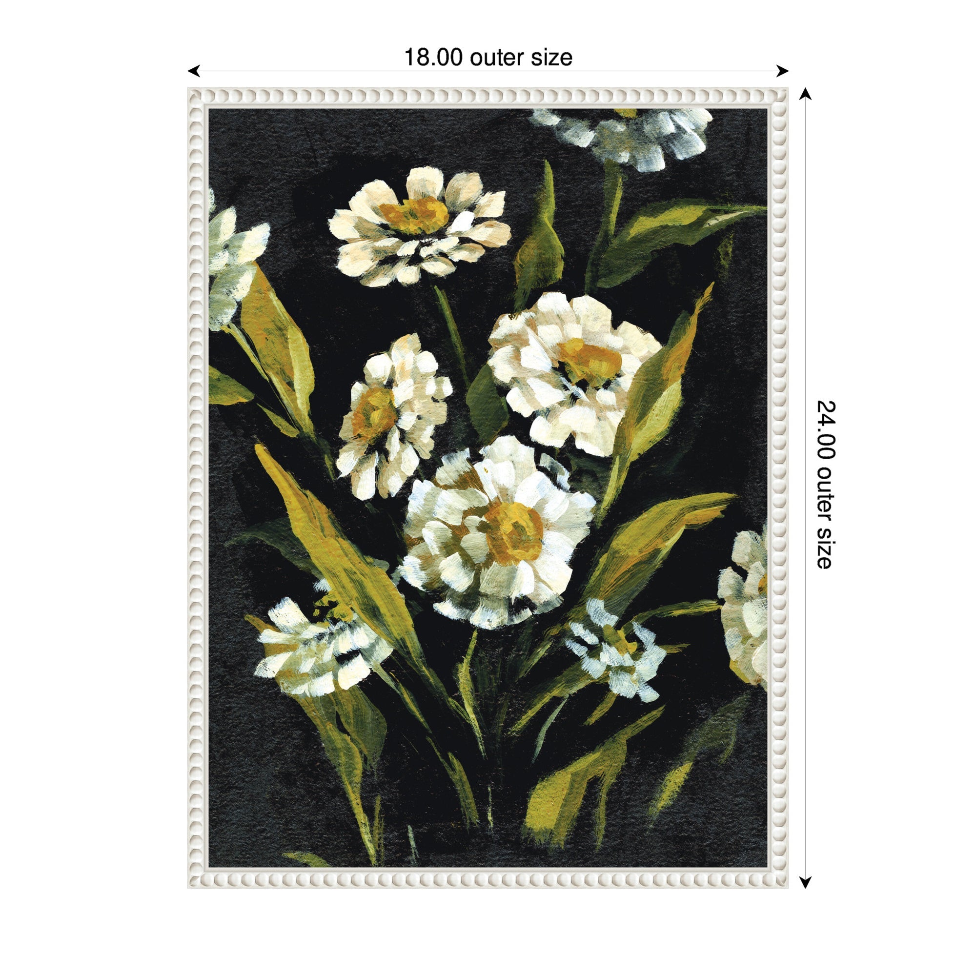 Sylvie Moody Floral 1 Framed Canvas by Annie Quigley