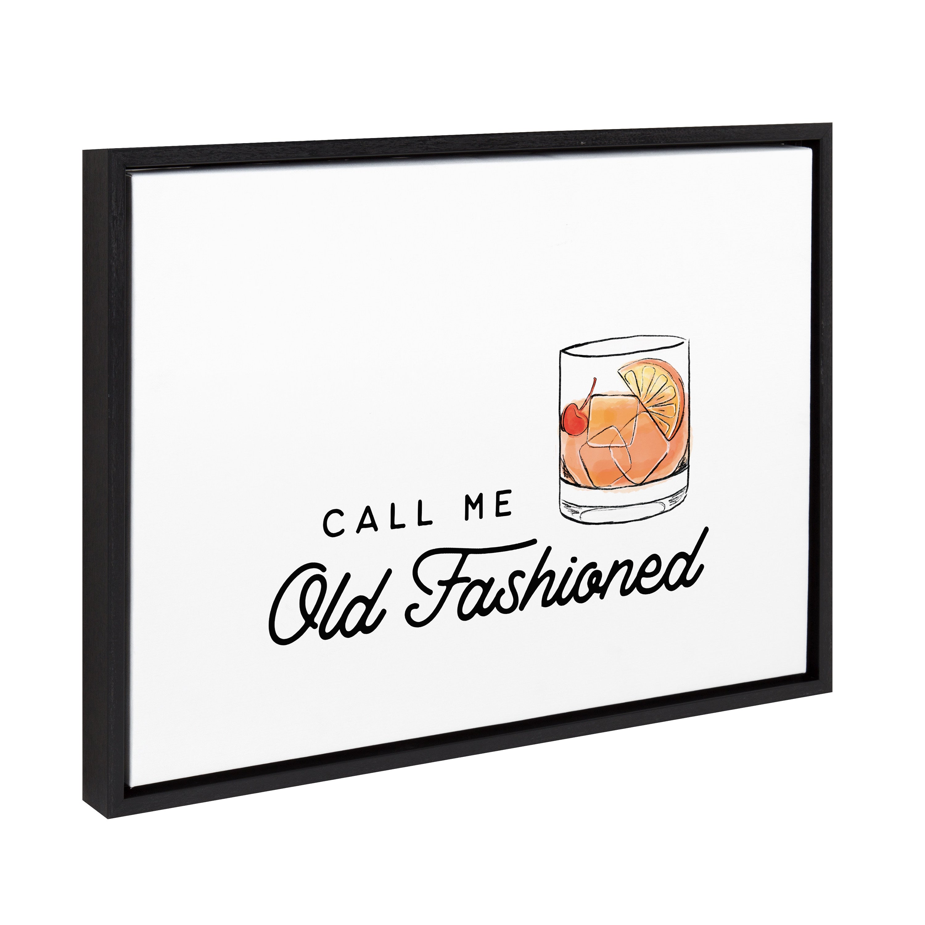 Sylvie Call Me Old Fashioned Framed Canvas by The Creative Bunch Studio by kateandlaurel - product image 19 for Resin Society