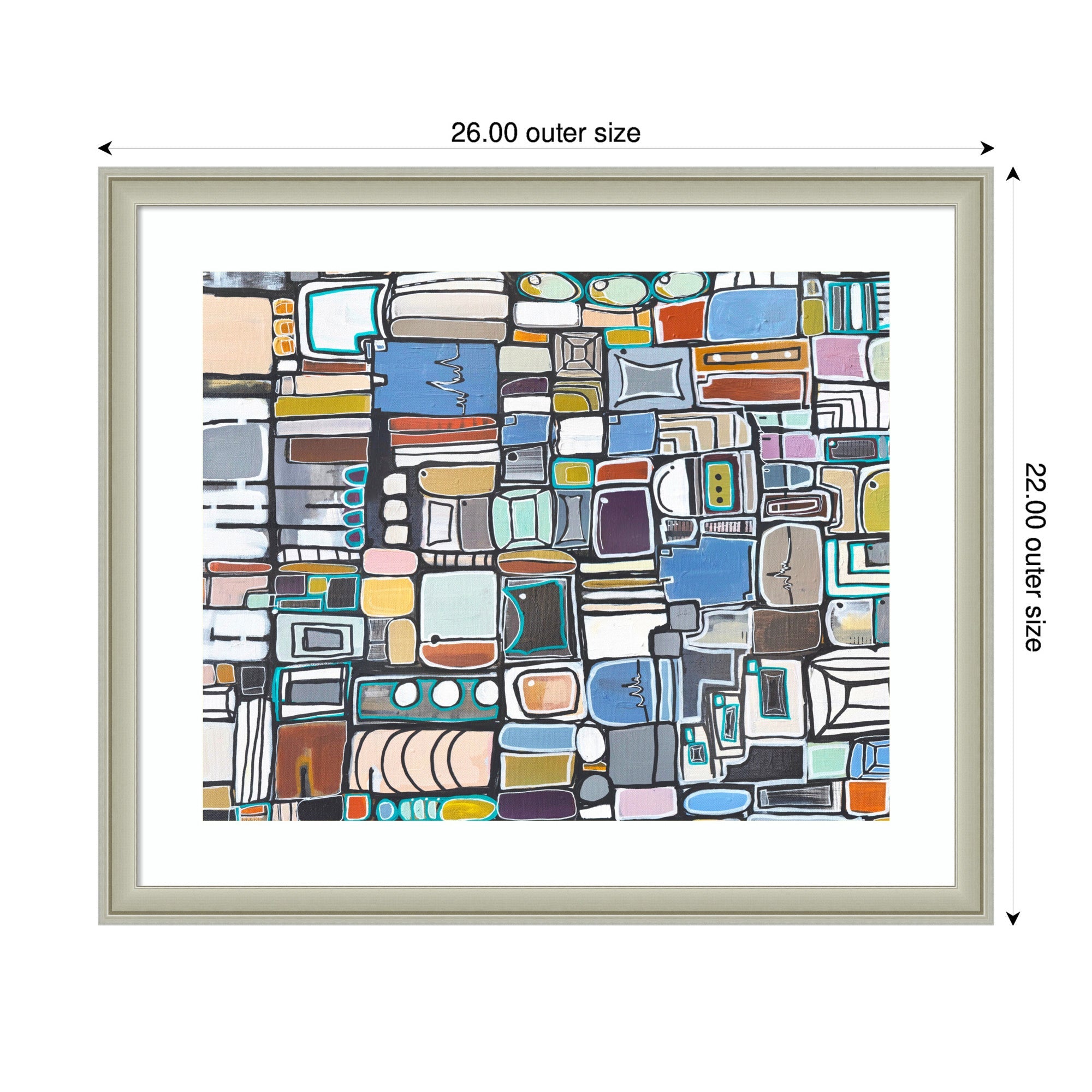 Framed Art Newsprint Horizontal by Leah Nadeau