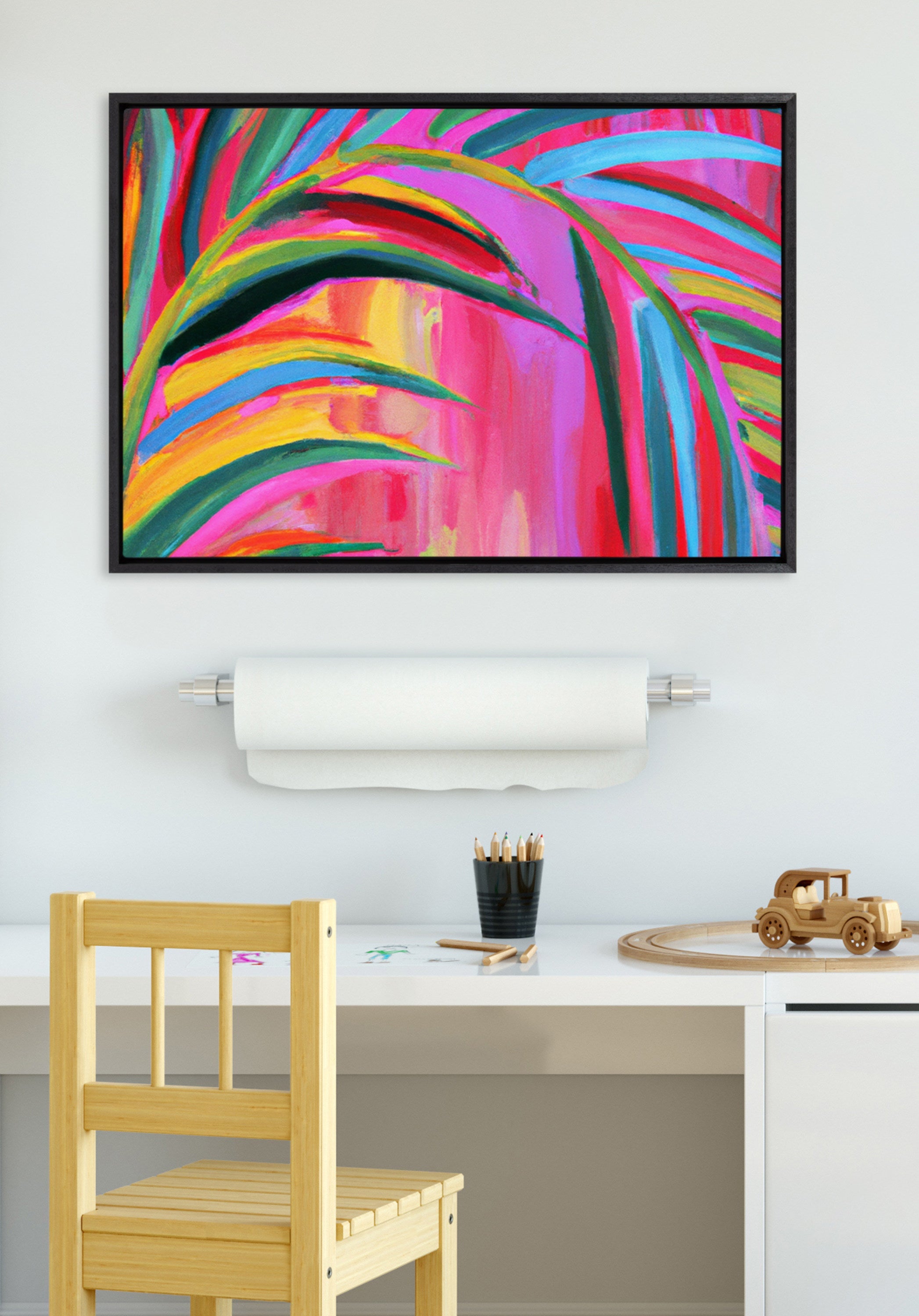 Sylvie Blank Framed Canvas 23x33