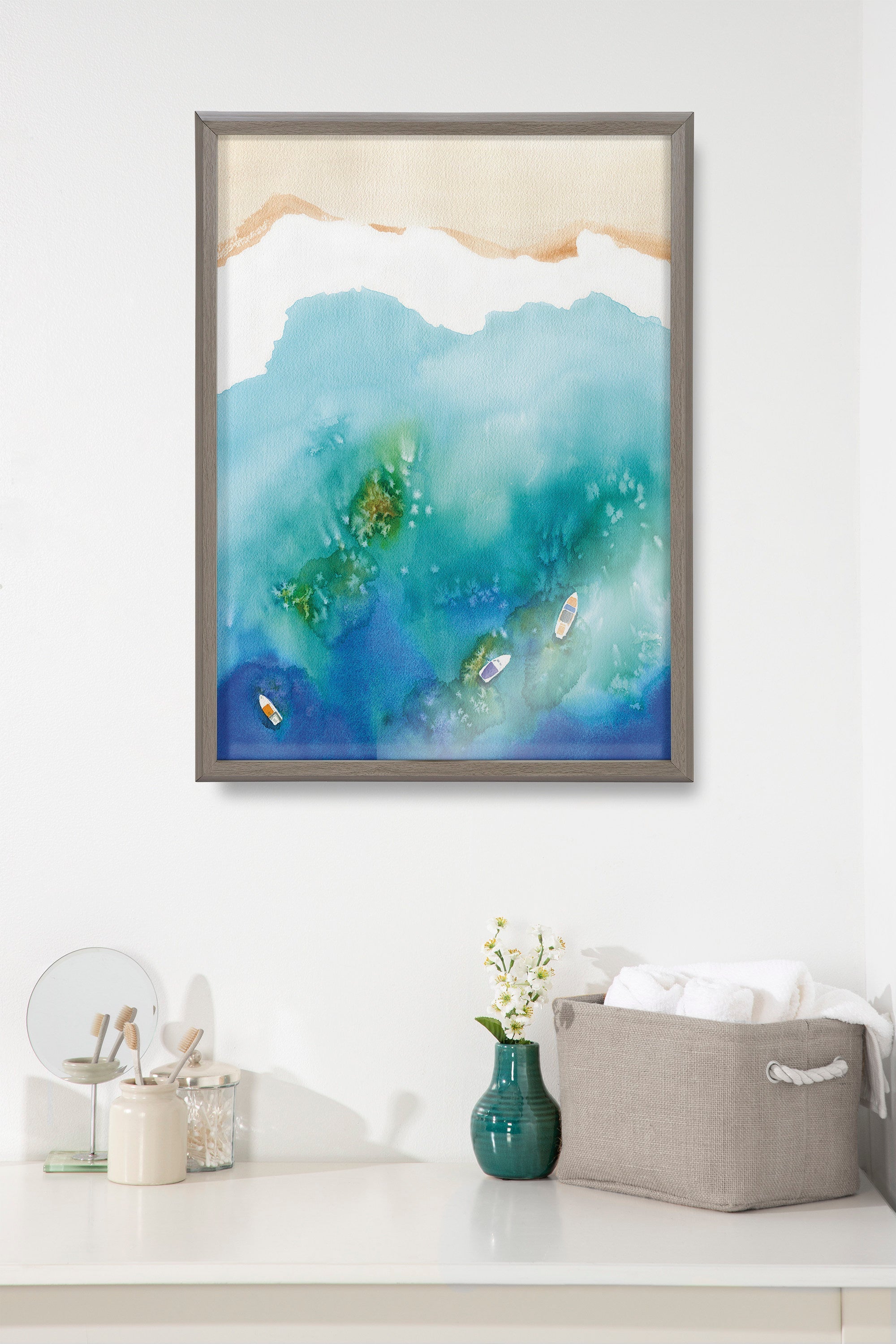 Blake Voyage Framed Printed Glass