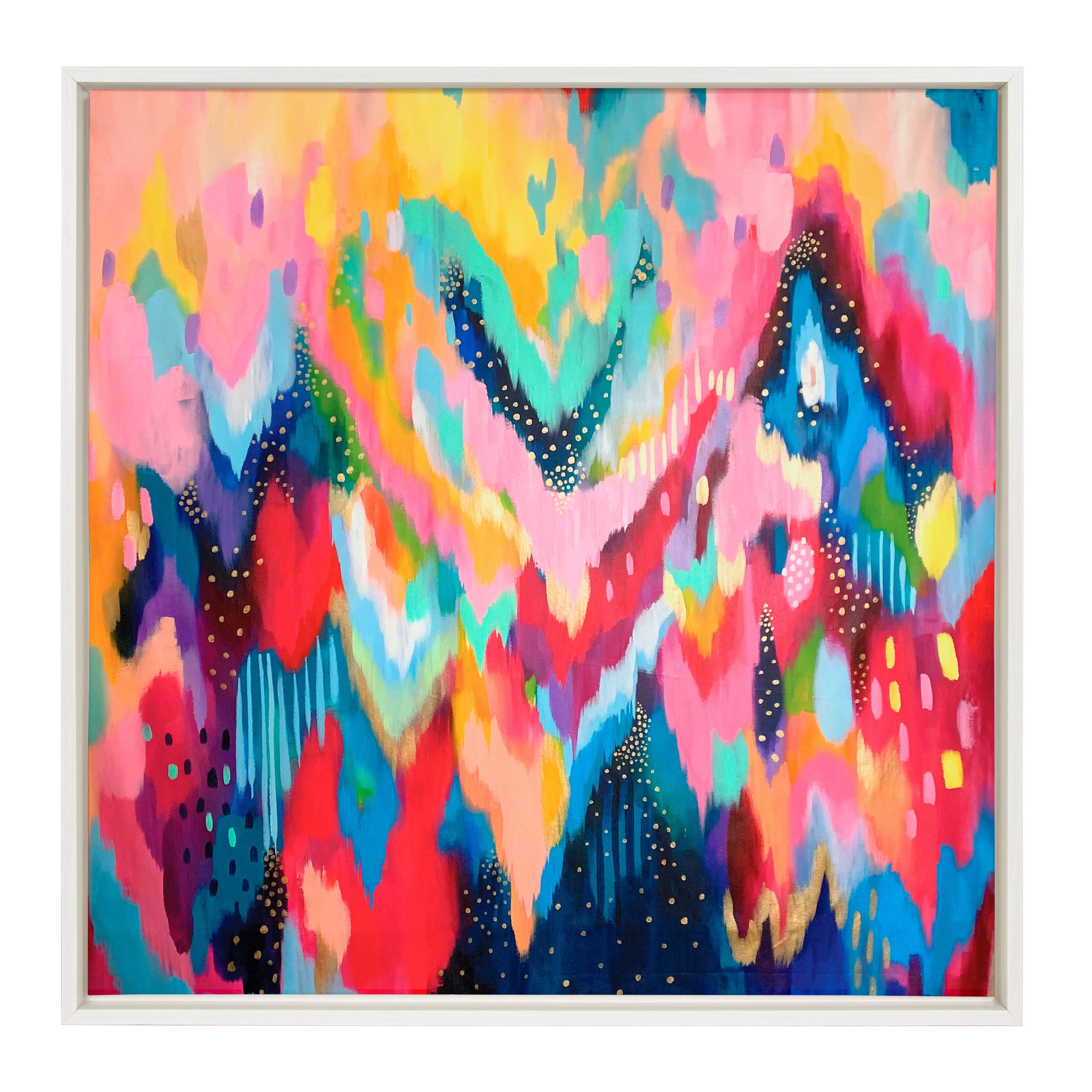 Sylvie EV Brushstroke 100 Framed Canvas by kateandlaurel - product image 13 for Resin Society