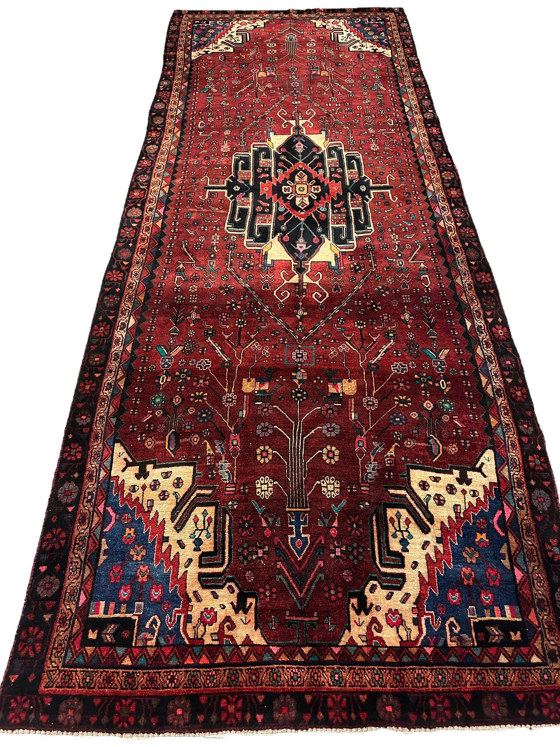4'2” x 11’4” Hand Knotted Farahan Persian Wool Runner Rug by Rugistan - product image 13 for Resin Society