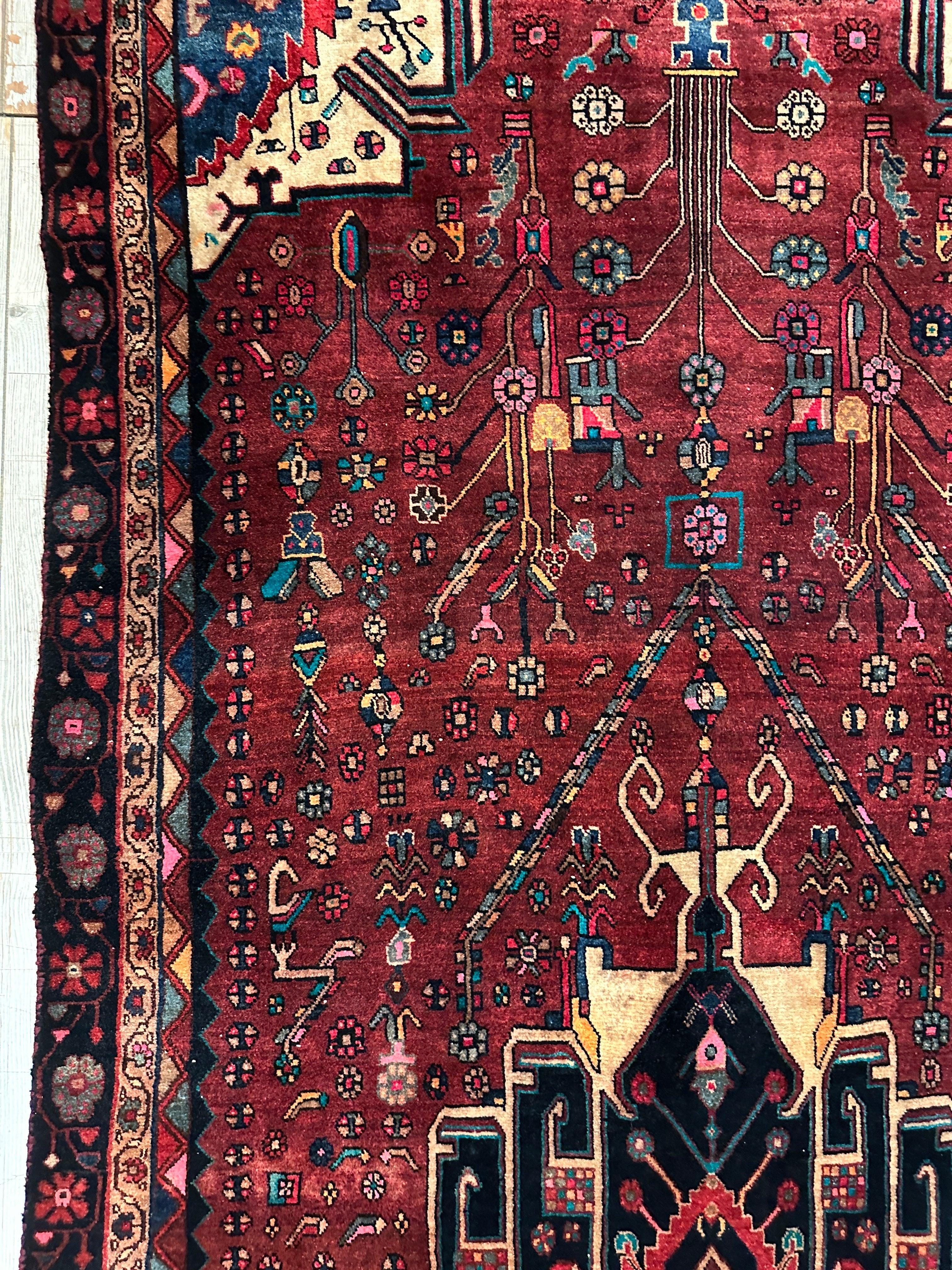4'2” x 11’4” Hand Knotted Farahan Persian Wool Runner Rug by Rugistan - product image 8 for Resin Society