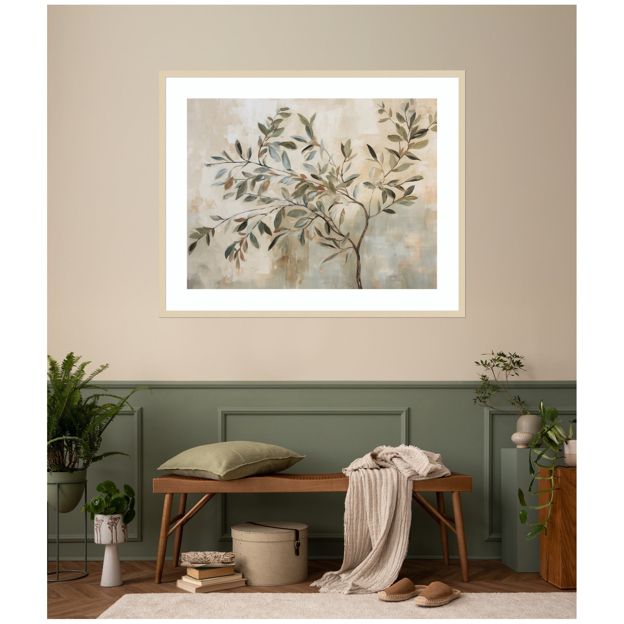 Olive Tree Abstract No.
31 by The Creative Bunch Studio Framed Wall Art Print