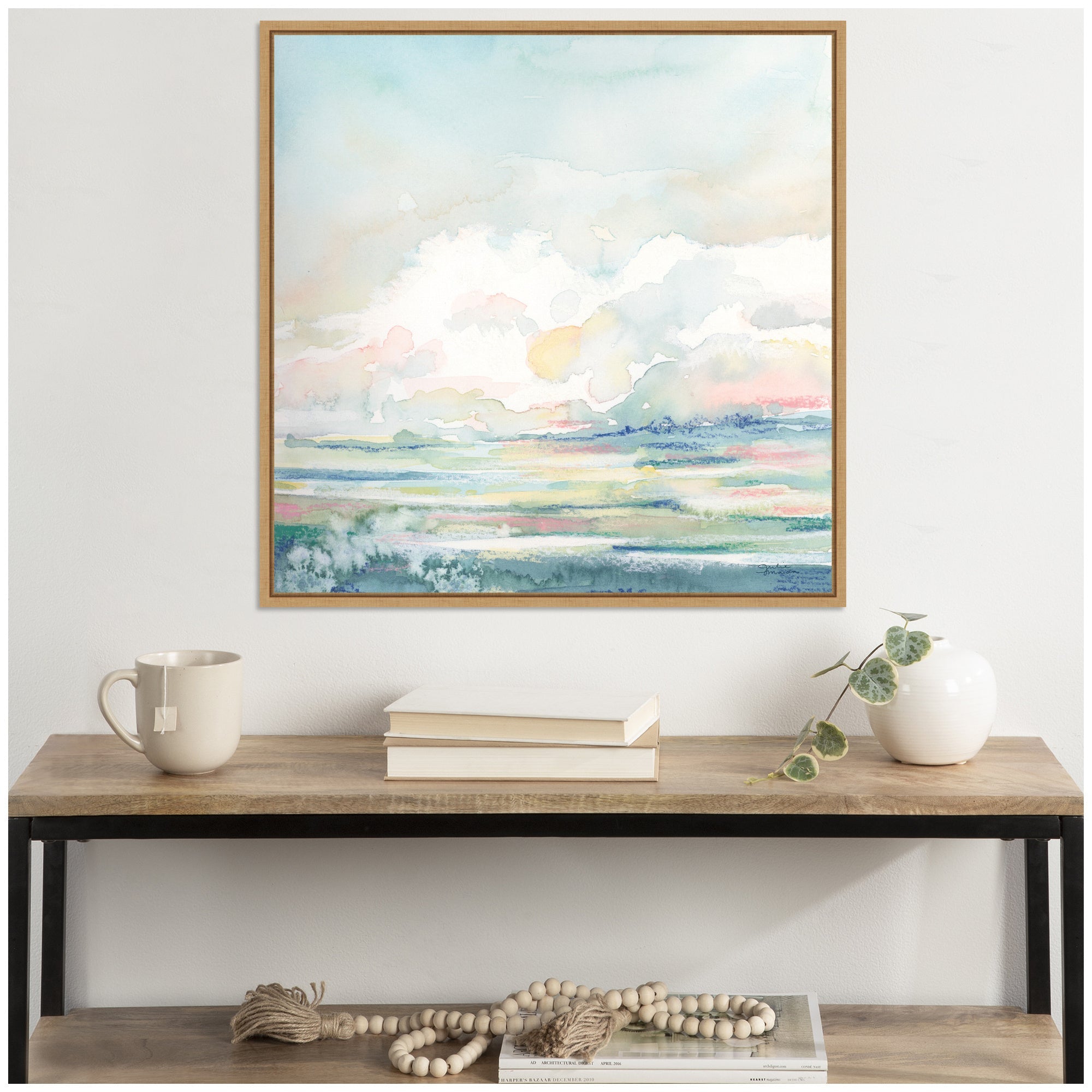 Sylvie Stillness Framed Canvas by Julie Maida