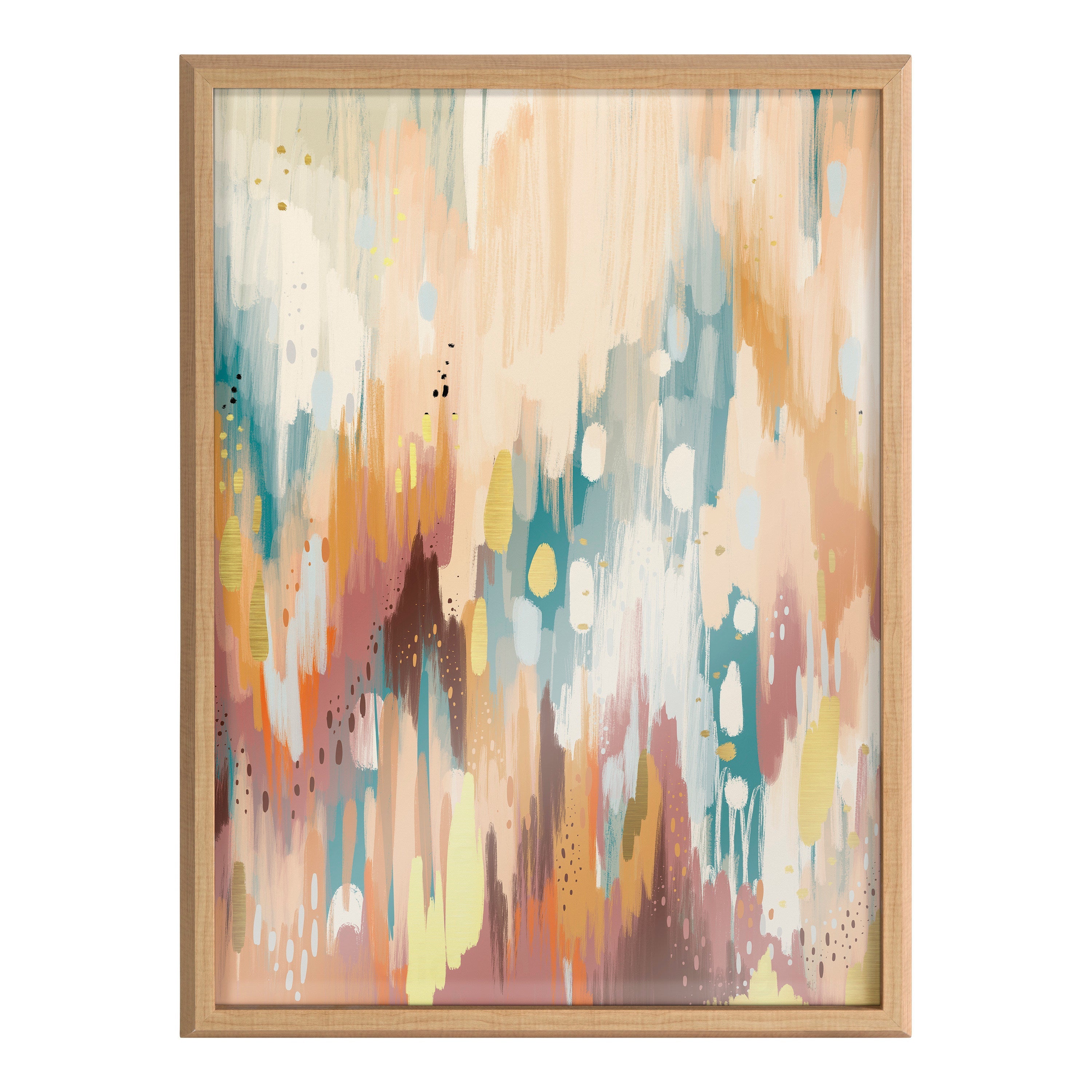 Blake Brushstroke 133 Framed Printed Glass