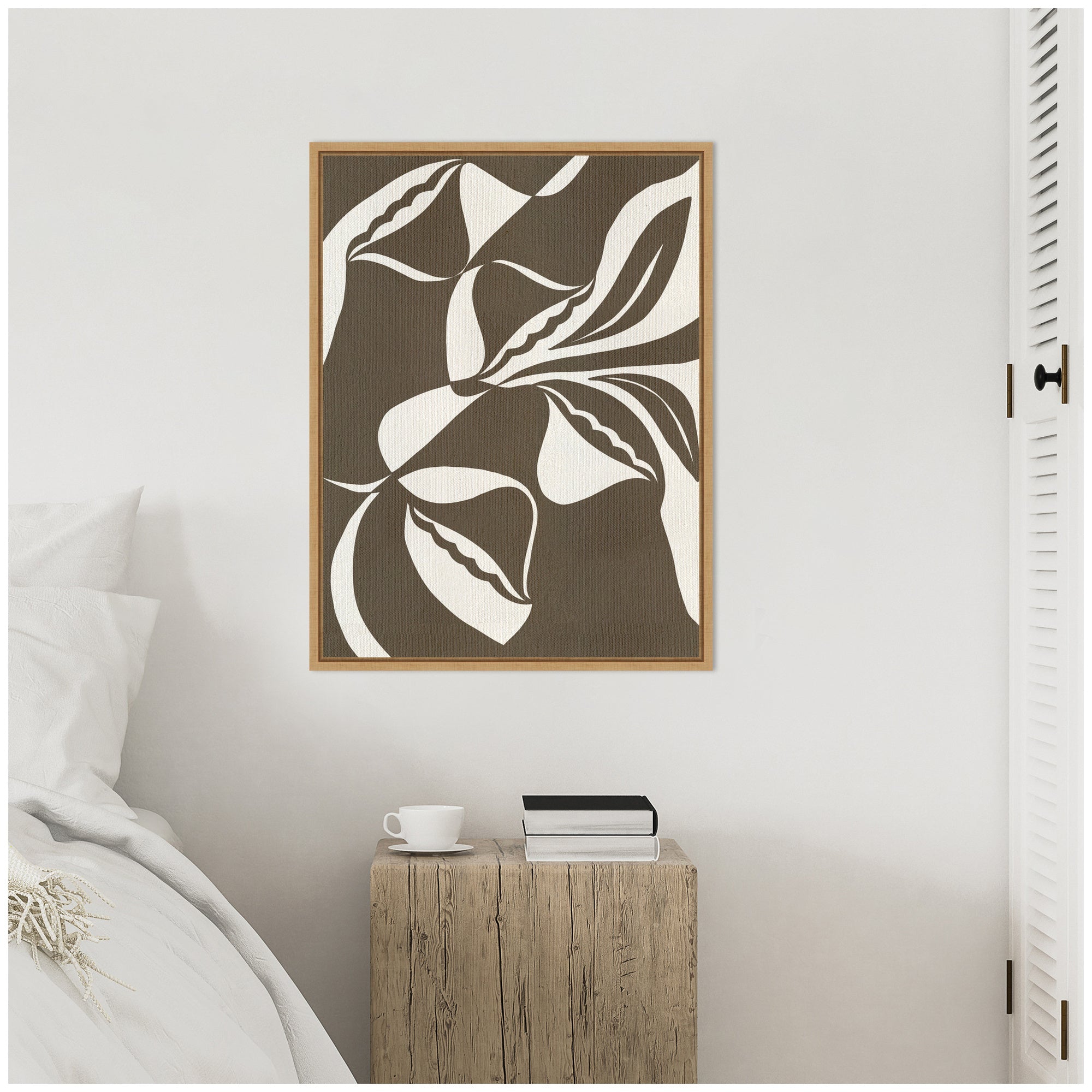 Sylvie Bound by Beauty 8 Framed Canvas by Shatha Al Dafai