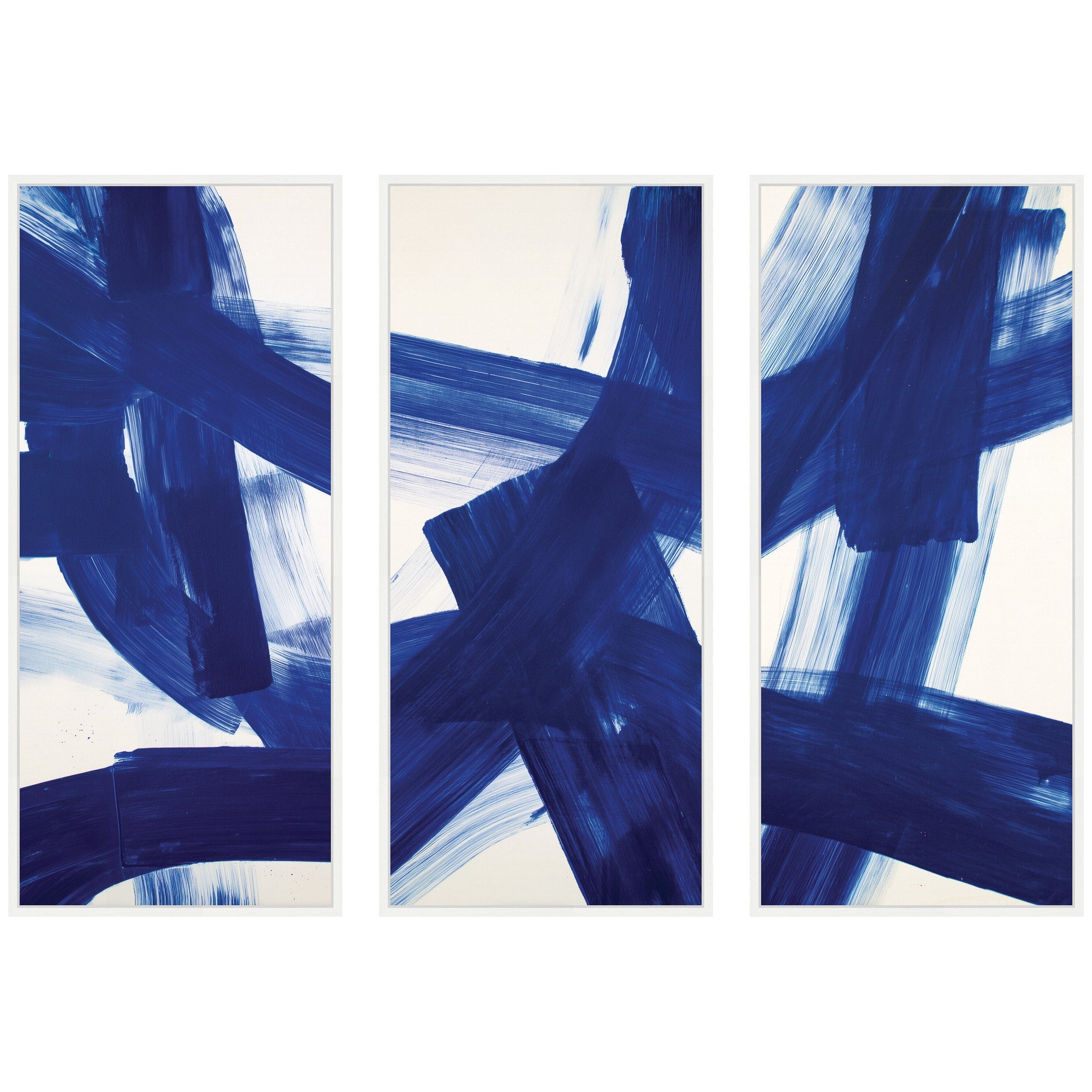 Cobalt Mark No.
1, No.
2, & No.
3 3 Piece Framed Canvas Wall Art Set by Amy Lighthall