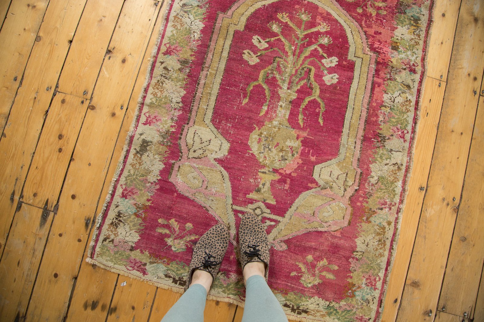 3.5x4.5 Antique Karabagh Square Rug by Old New House® - product image 2 for Resin Society