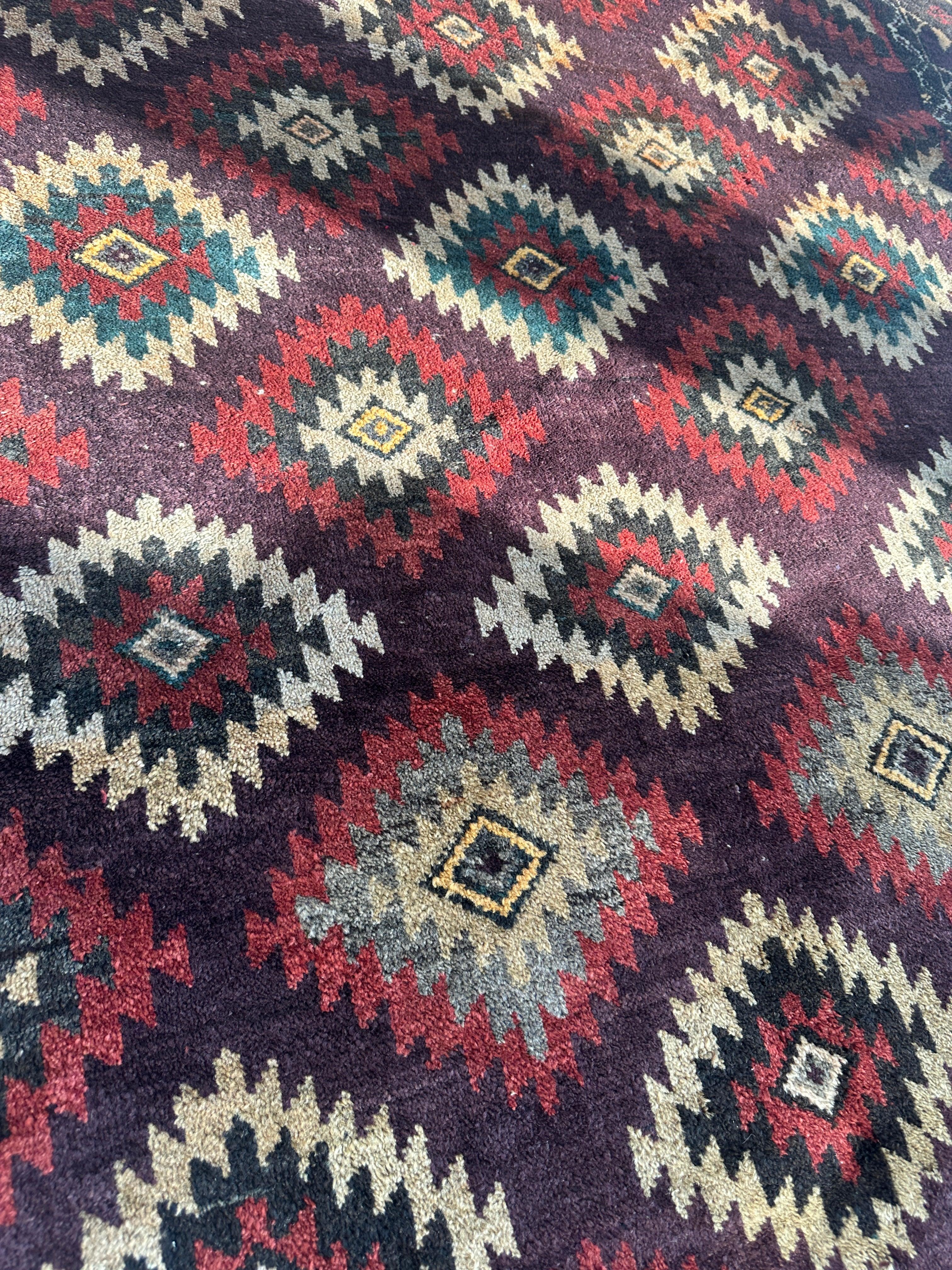 Antique 1900’s Tribal Baluch Wool Rug 4’5” x 8’6” by Rugistan - product image 9 for Resin Society