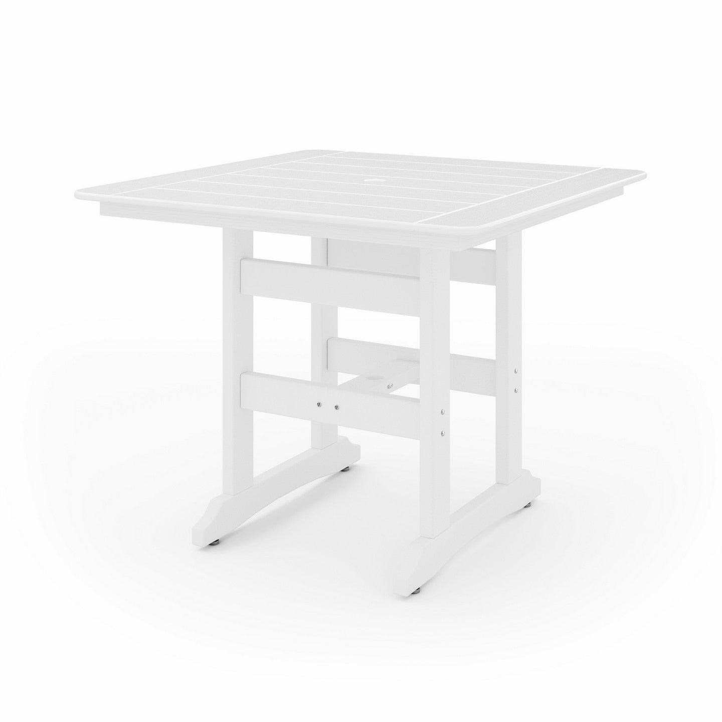 SoPoly 44 inch Savannah Square Counter Table in outdoor setting