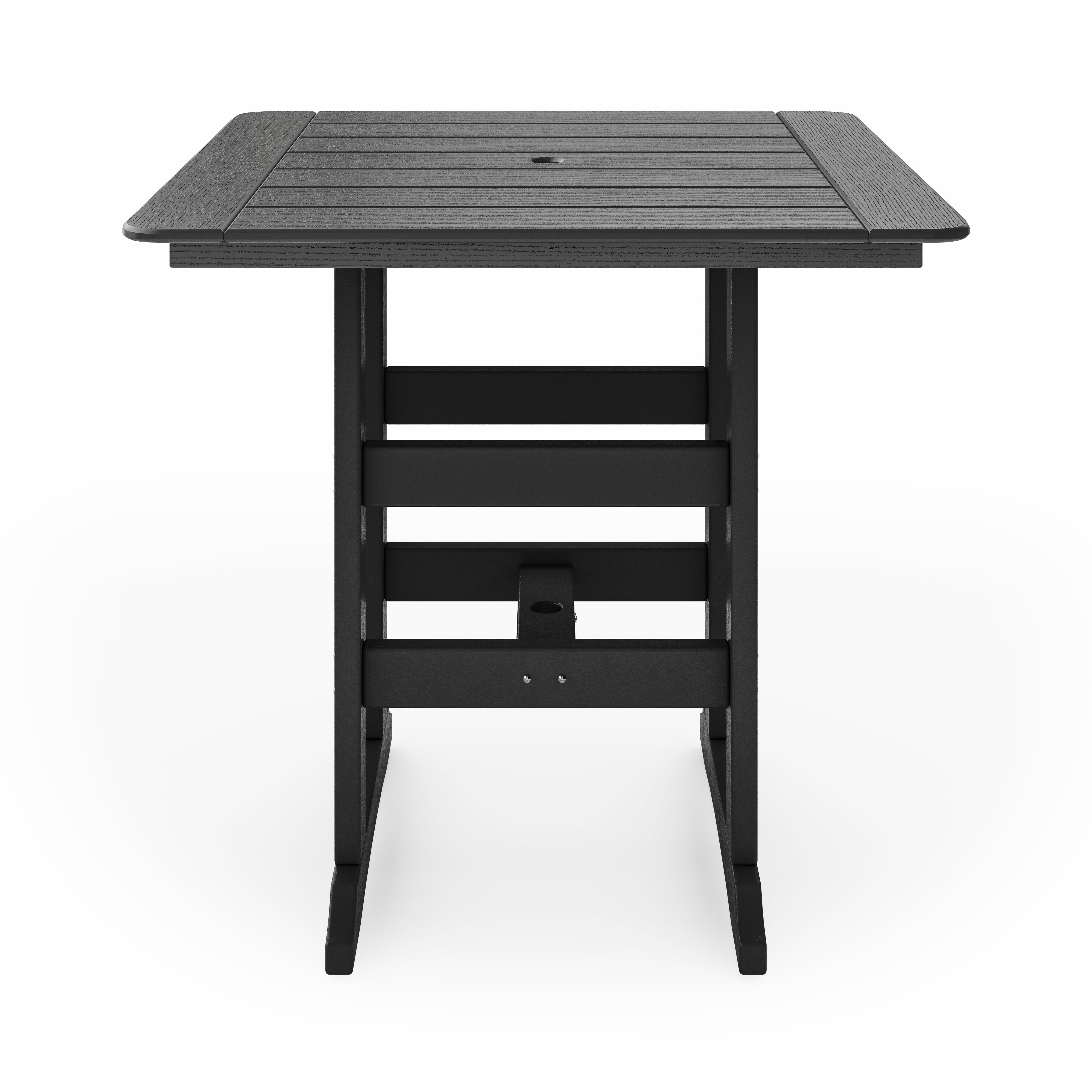 SoPoly 44 inch Savannah Square Bar Table in outdoor setting