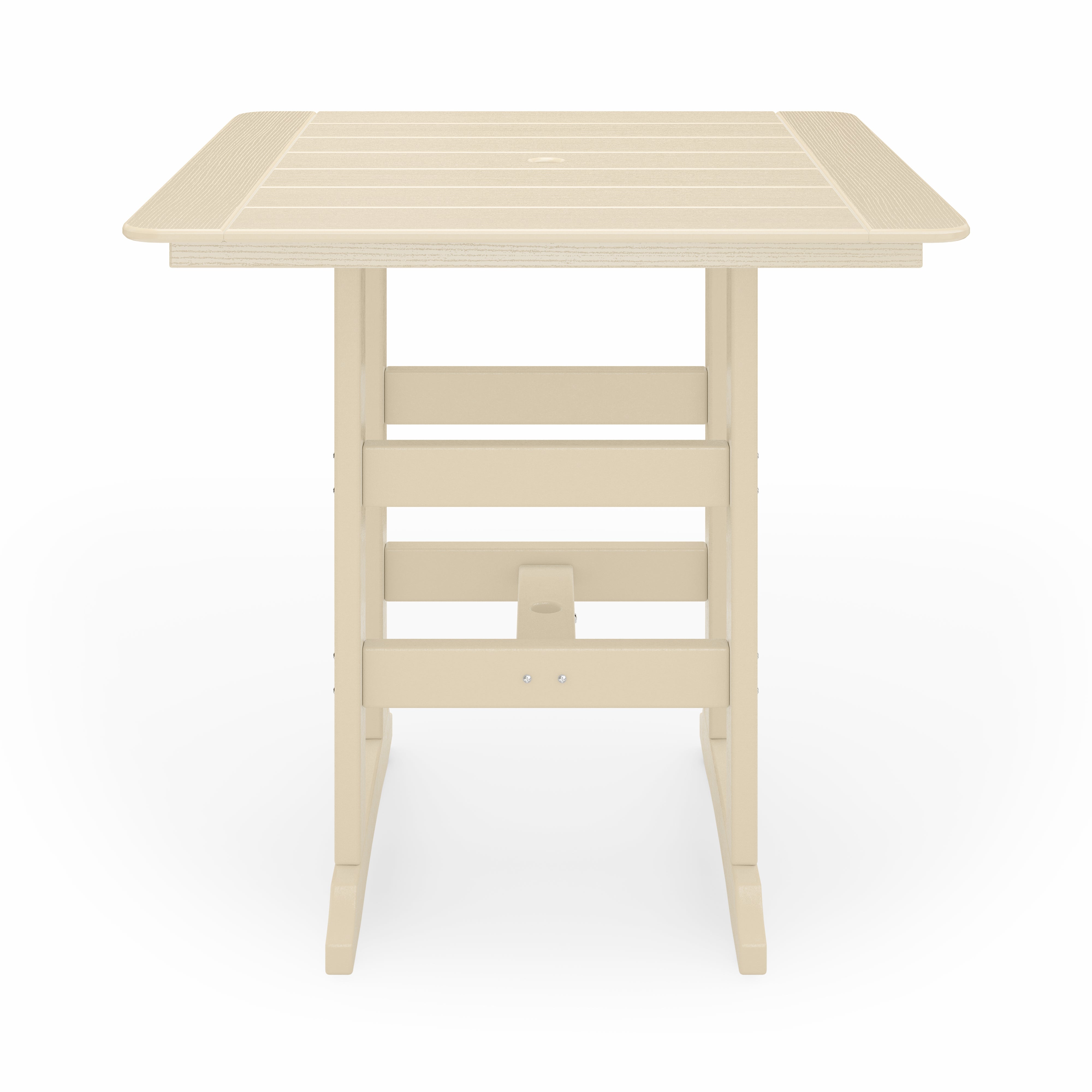 SoPoly 44 inch Savannah Square Bar Table in outdoor setting