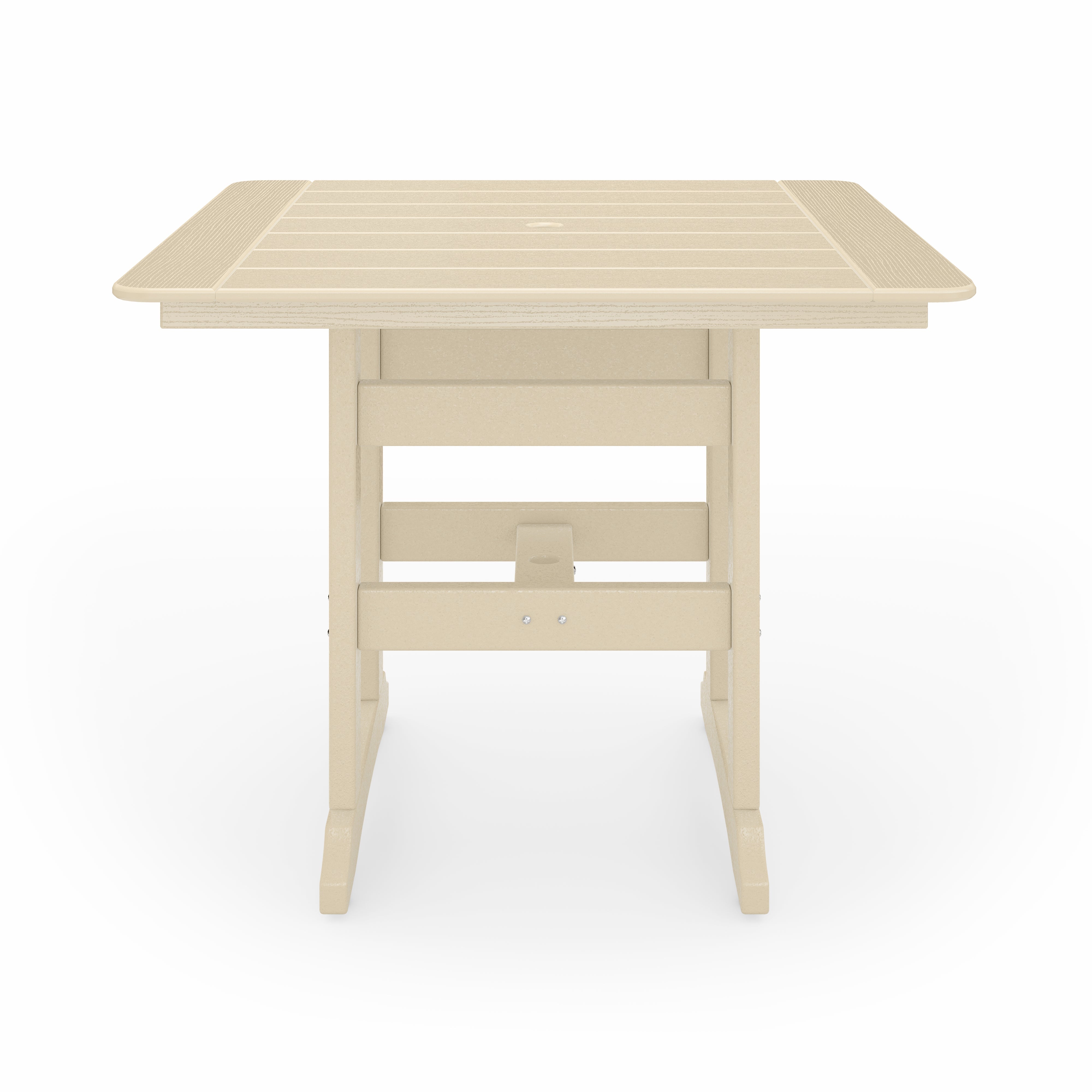 SoPoly 44 inch Savannah Square Counter Table in outdoor setting