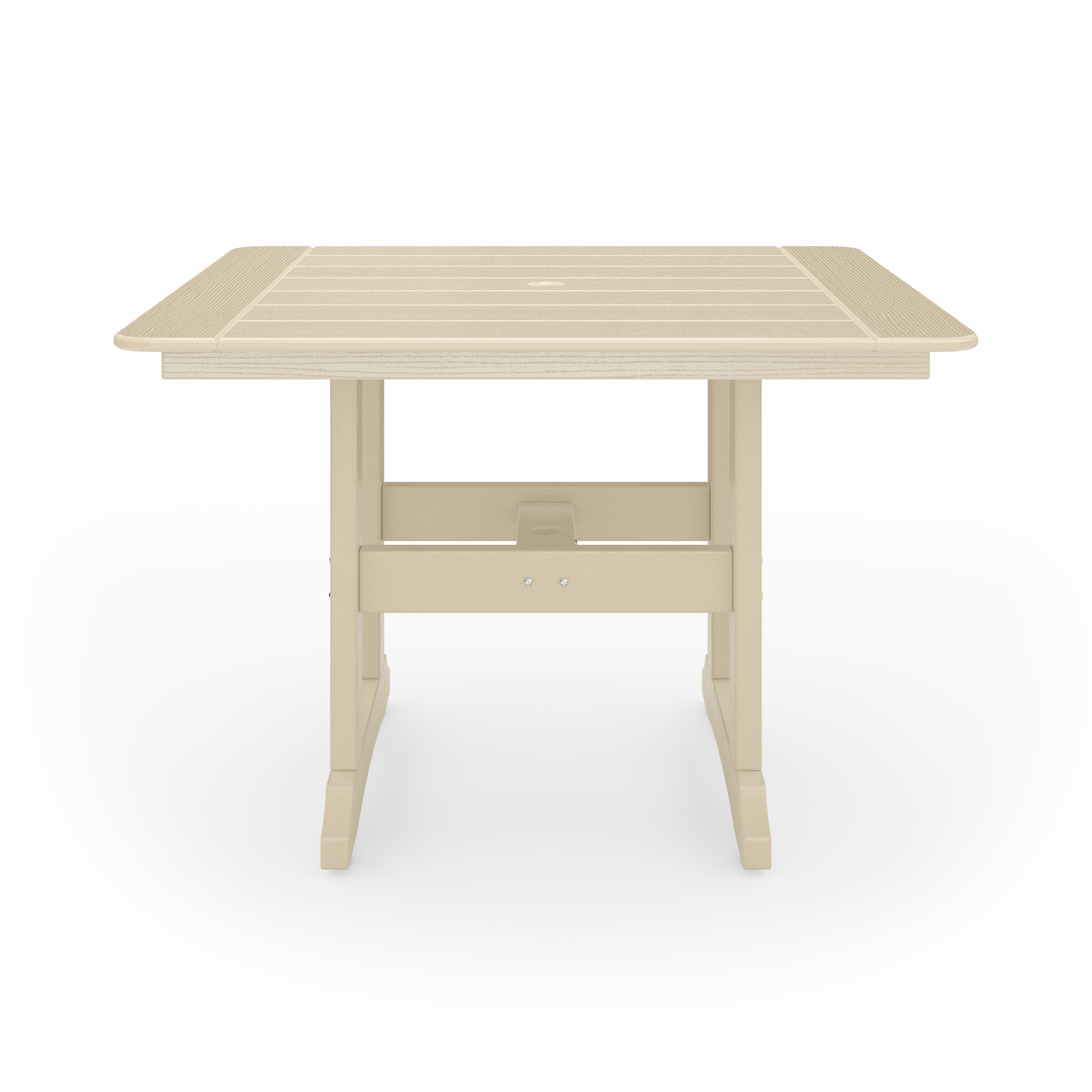 SoPoly 44 inch Savannah Square Dining Table in outdoor setting
