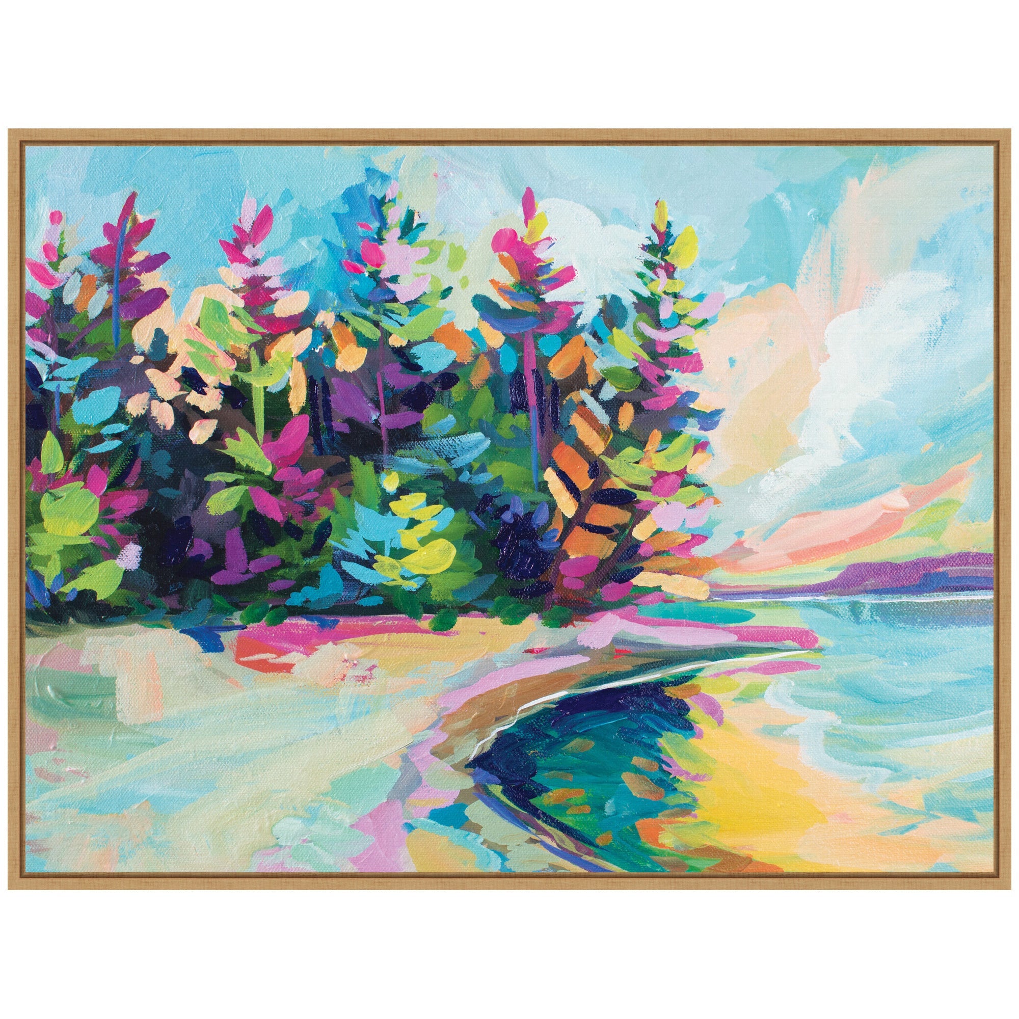 Sylvie Saturday In Door County Framed Canvas by Rachel Christopoulos