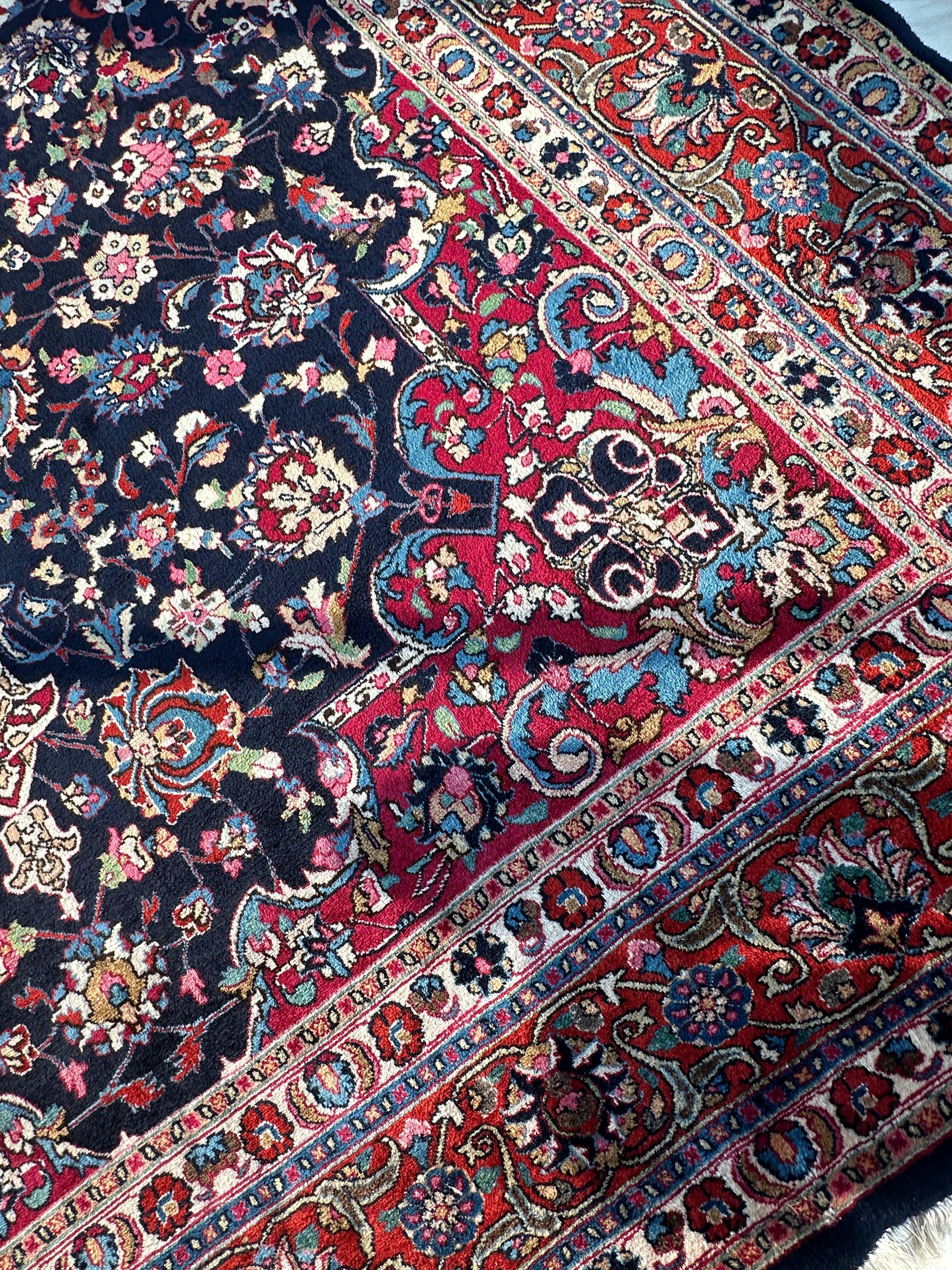 Persian Mashhad Hand Knotted Wool Area Rug 9’9” x 13’3” by Rugistan - product image 17 for Resin Society