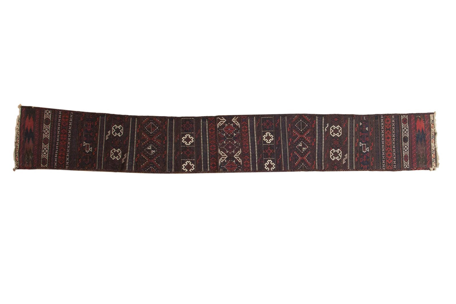 1.5x10.5 Antique Belouch Soumac Rug Runner by Old New House® - main product image for Resin Society