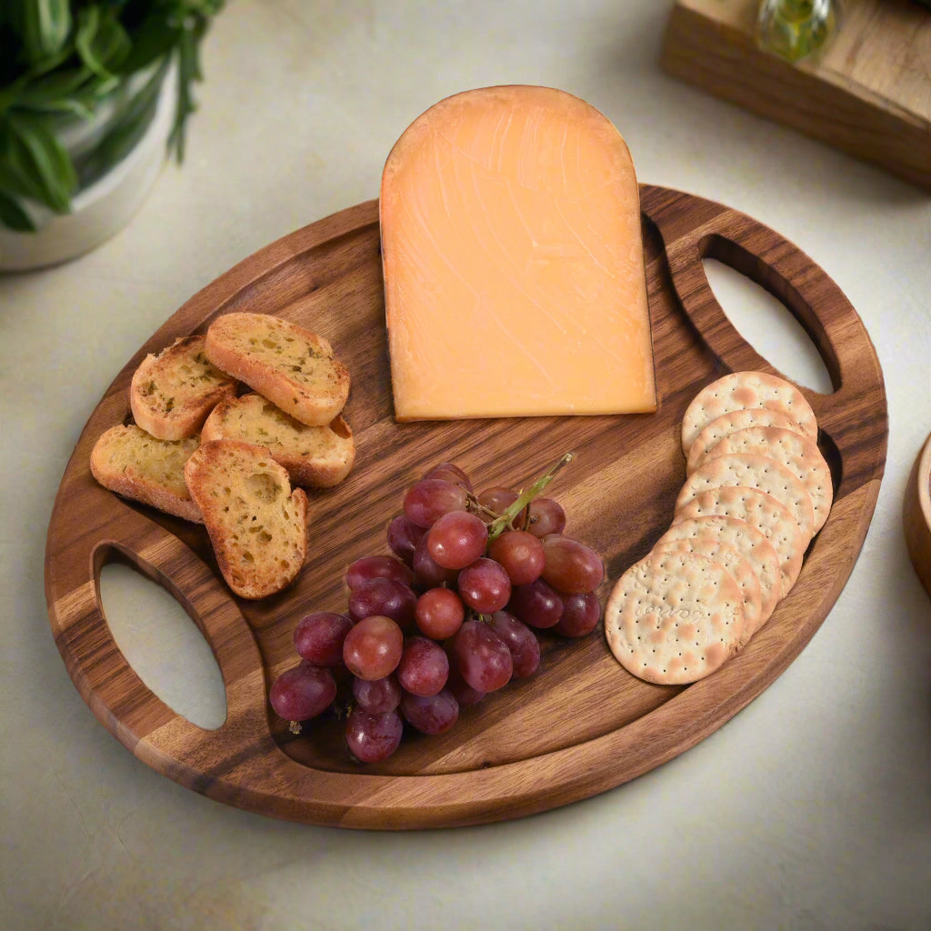 Oval Tray with Handles by Kalmar Home - main product image for Resin Society