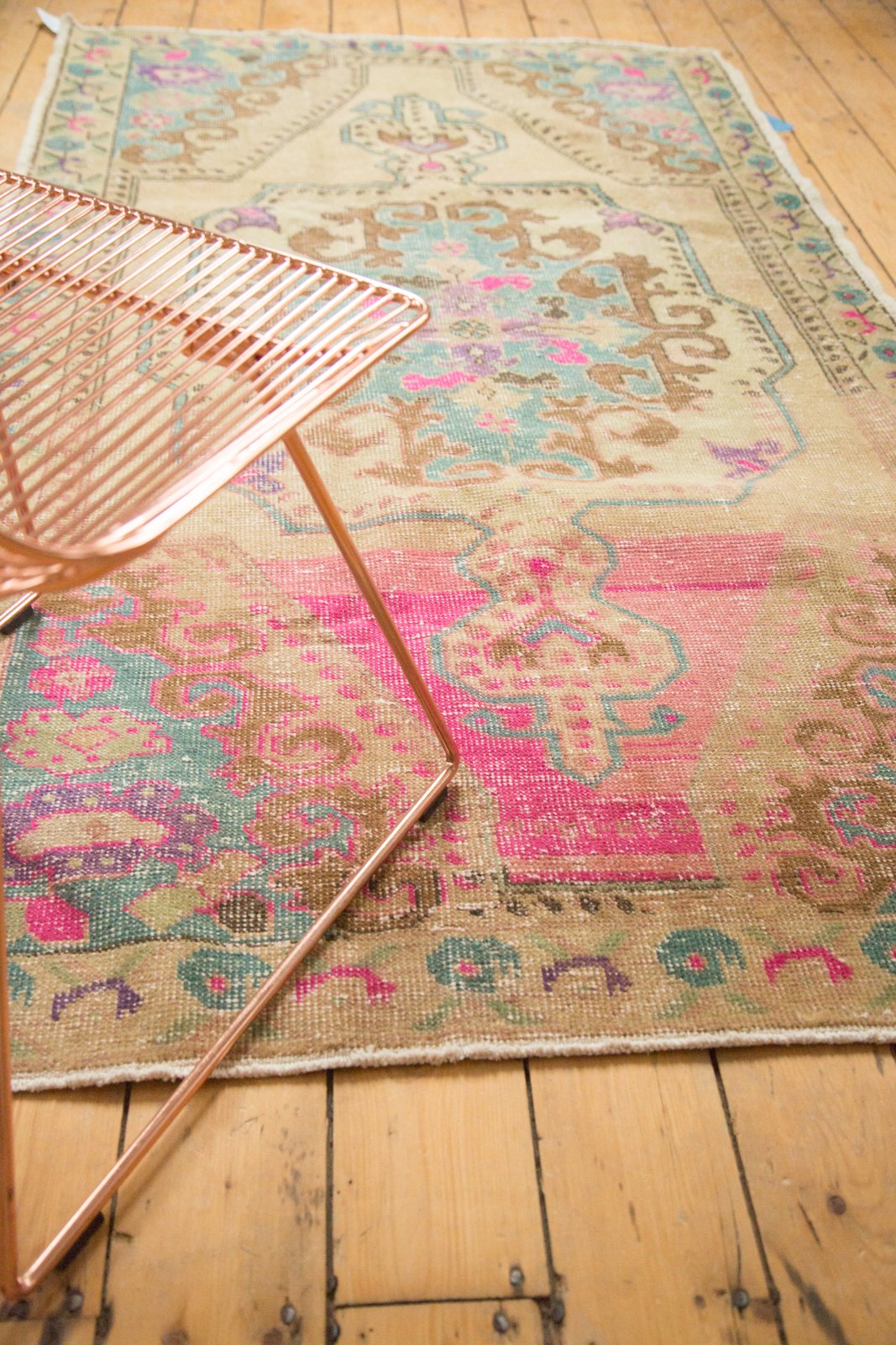 4x7.5 Vintage Distressed Oushak Rug by Old New House® - product image 4 for Resin Society