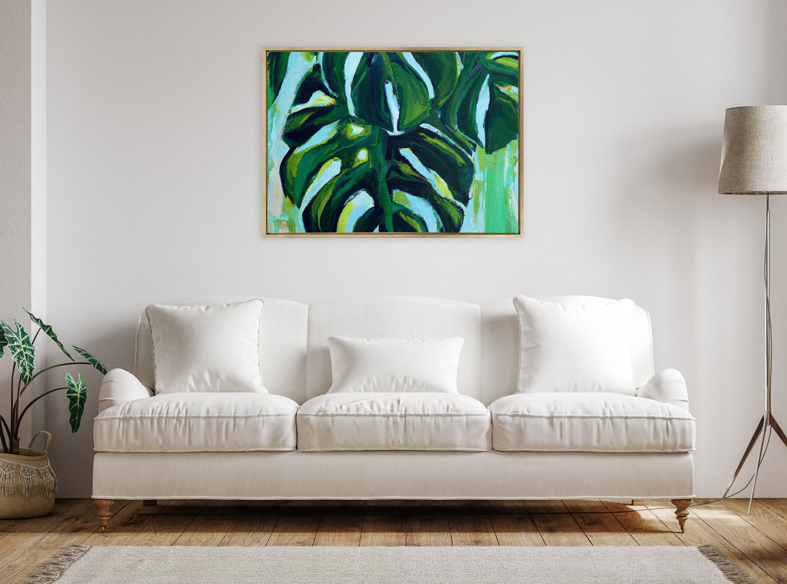 Sylvie Blank Framed Canvas 28x38 by kateandlaurel