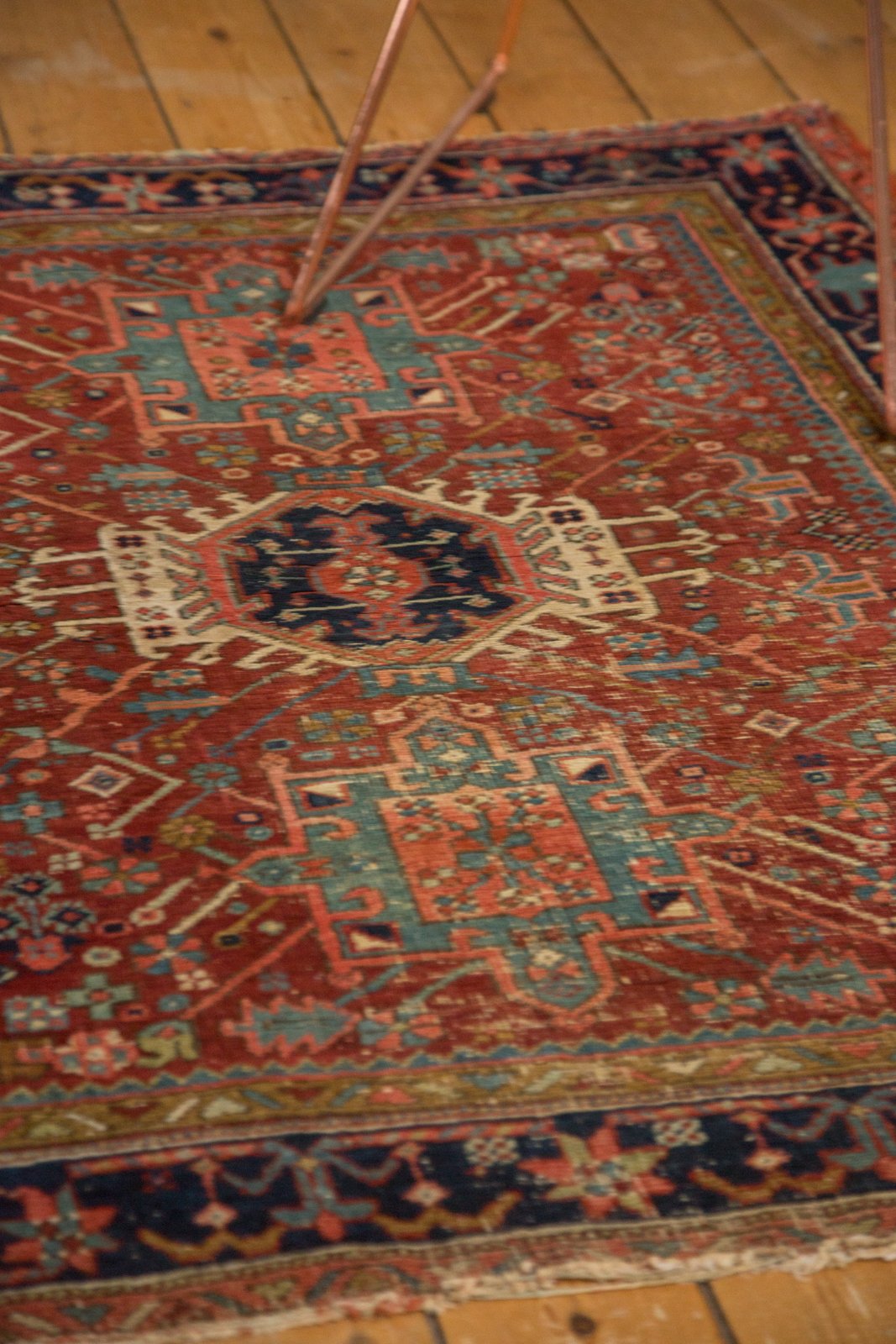 4x4.5 Antique Fine Karaja Square Rug by Old New House® - product image 10 for Resin Society