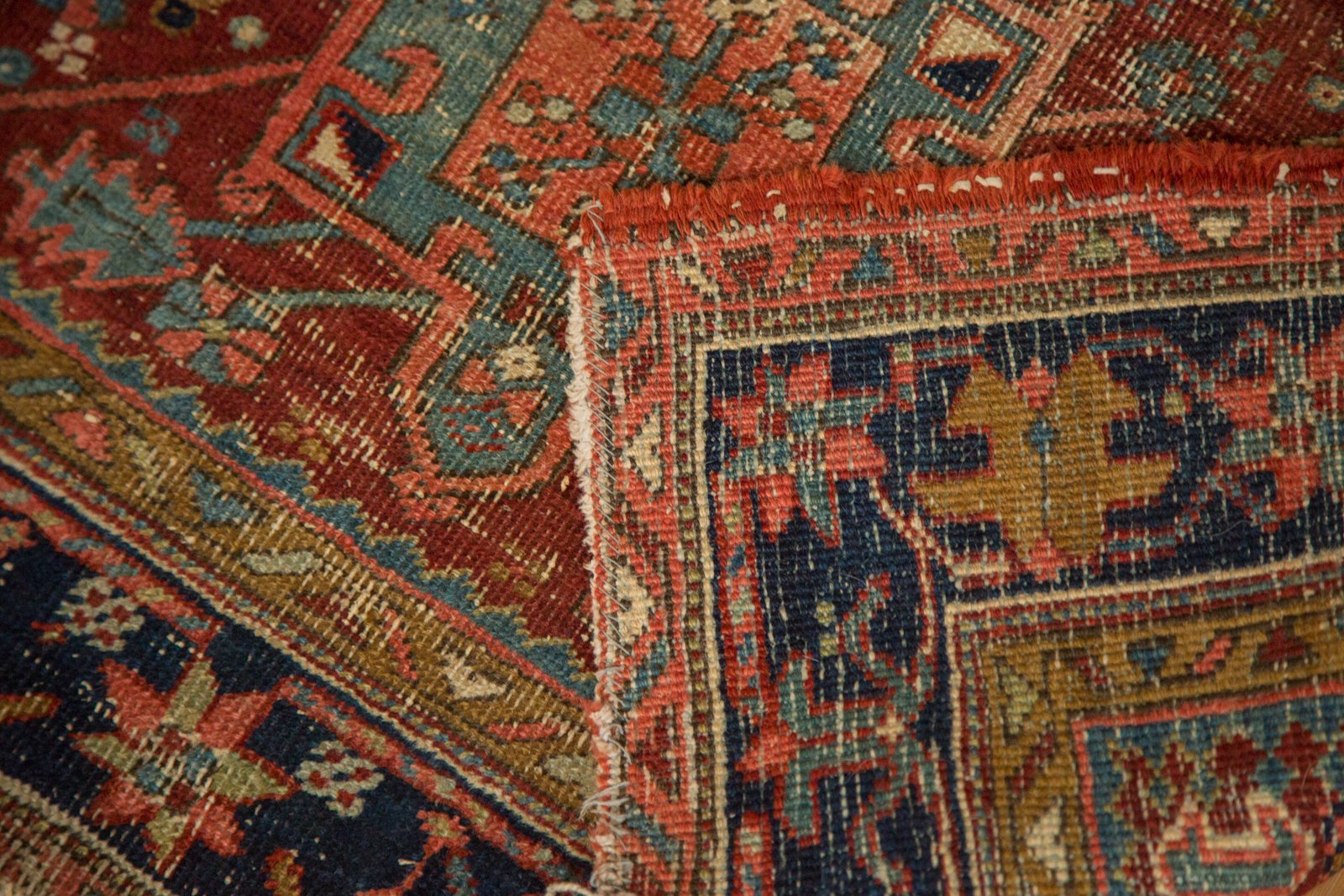 4x4.5 Antique Fine Karaja Square Rug by Old New House® - product image 12 for Resin Society