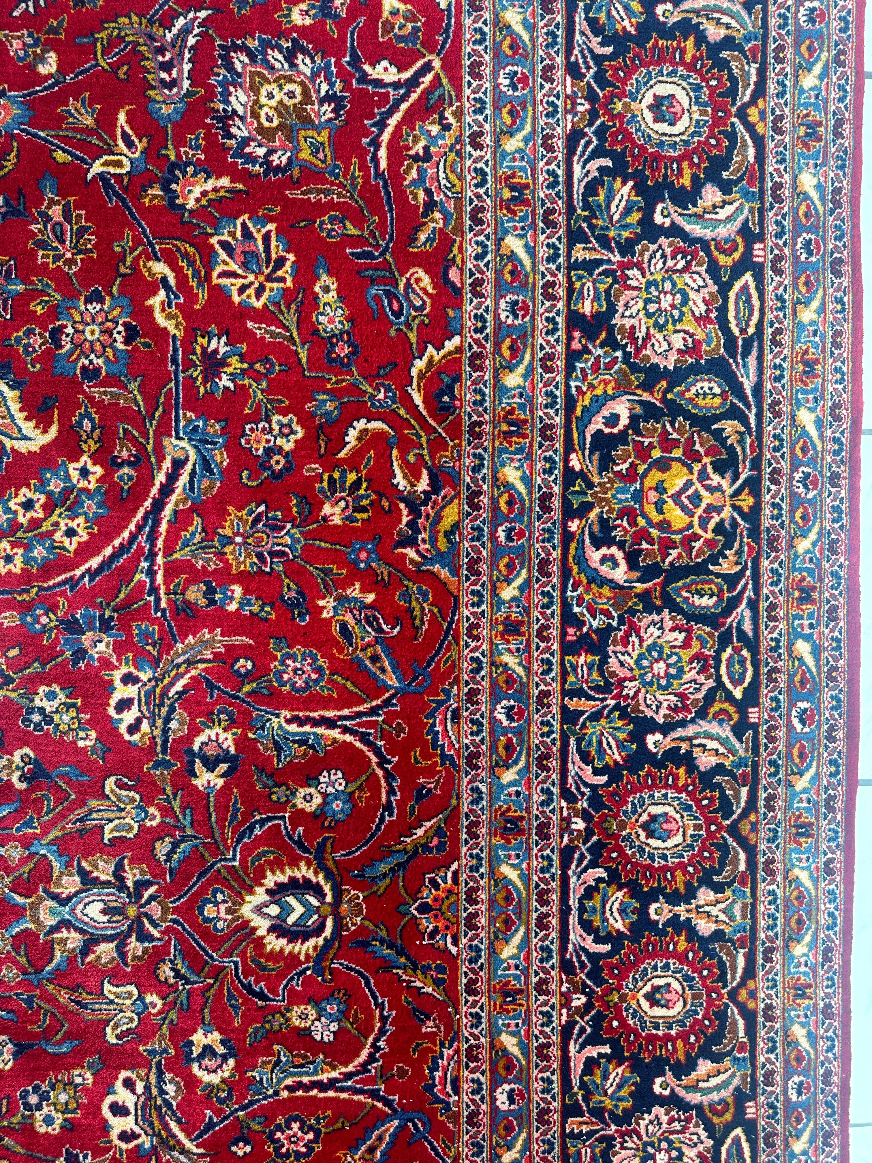 Incredible Persian Kashan All Over Wool Rug 10’2” x 14’ by Rugistan - product image 9 for Resin Society
