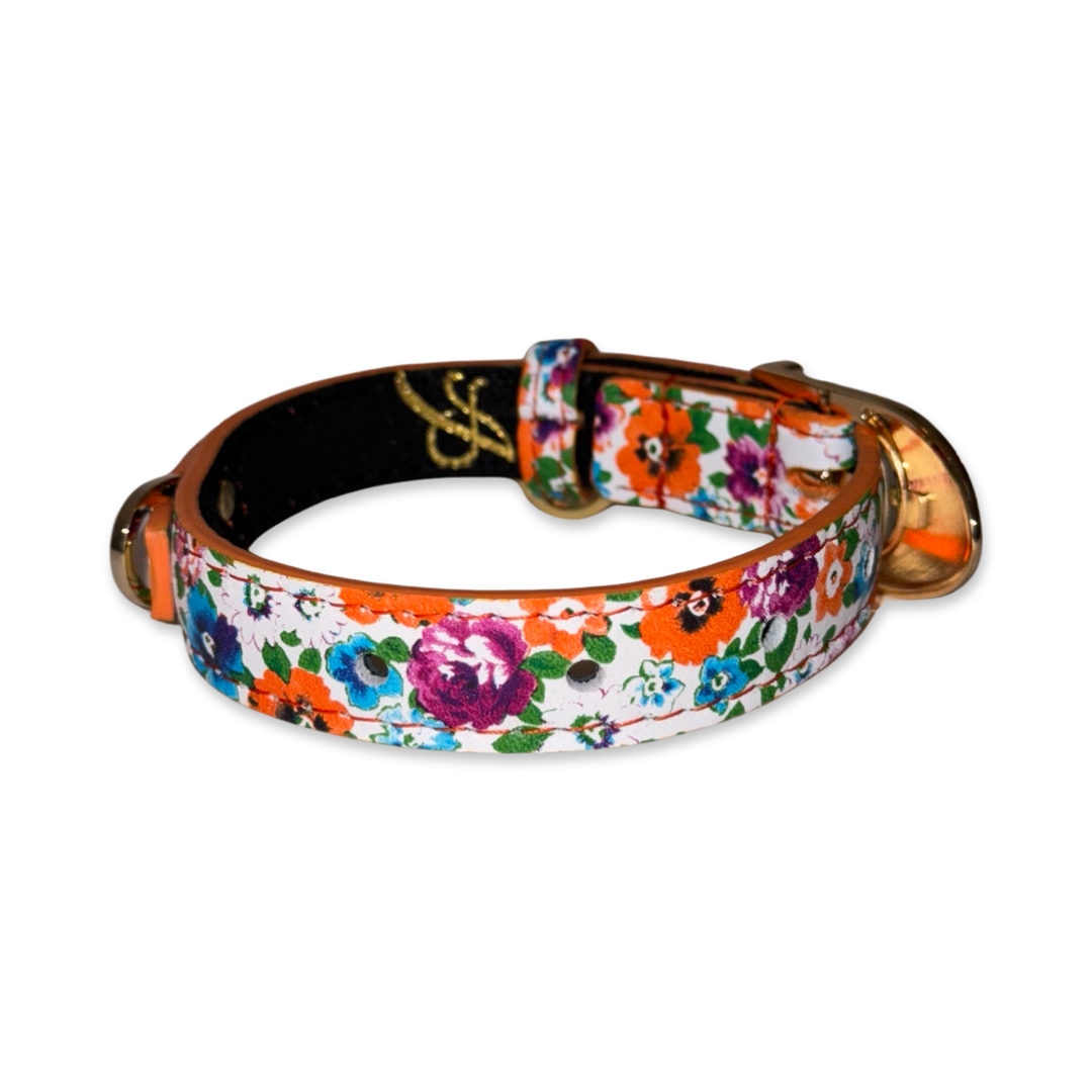 Poppy & Pansy Italian Leather XS Collar
