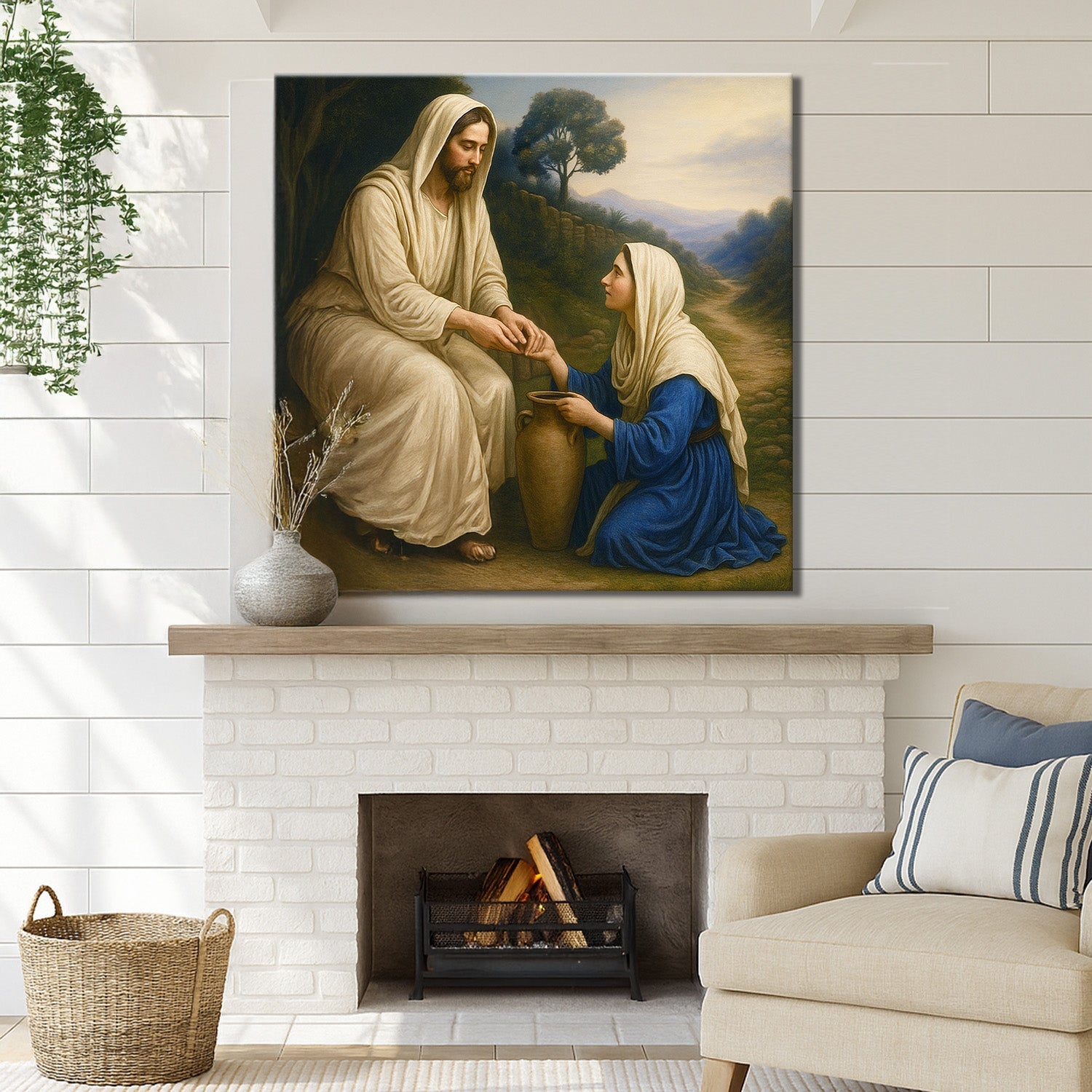 Samaritan at the Well Faith Wall Art by Tailored Canvases - product image 4 for Resin Society