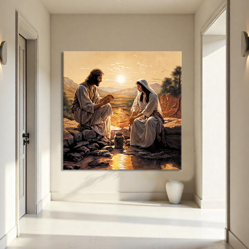 Samaritan at the Well Faith Wall Art III by Tailored Canvases - product image 4 for Resin Society