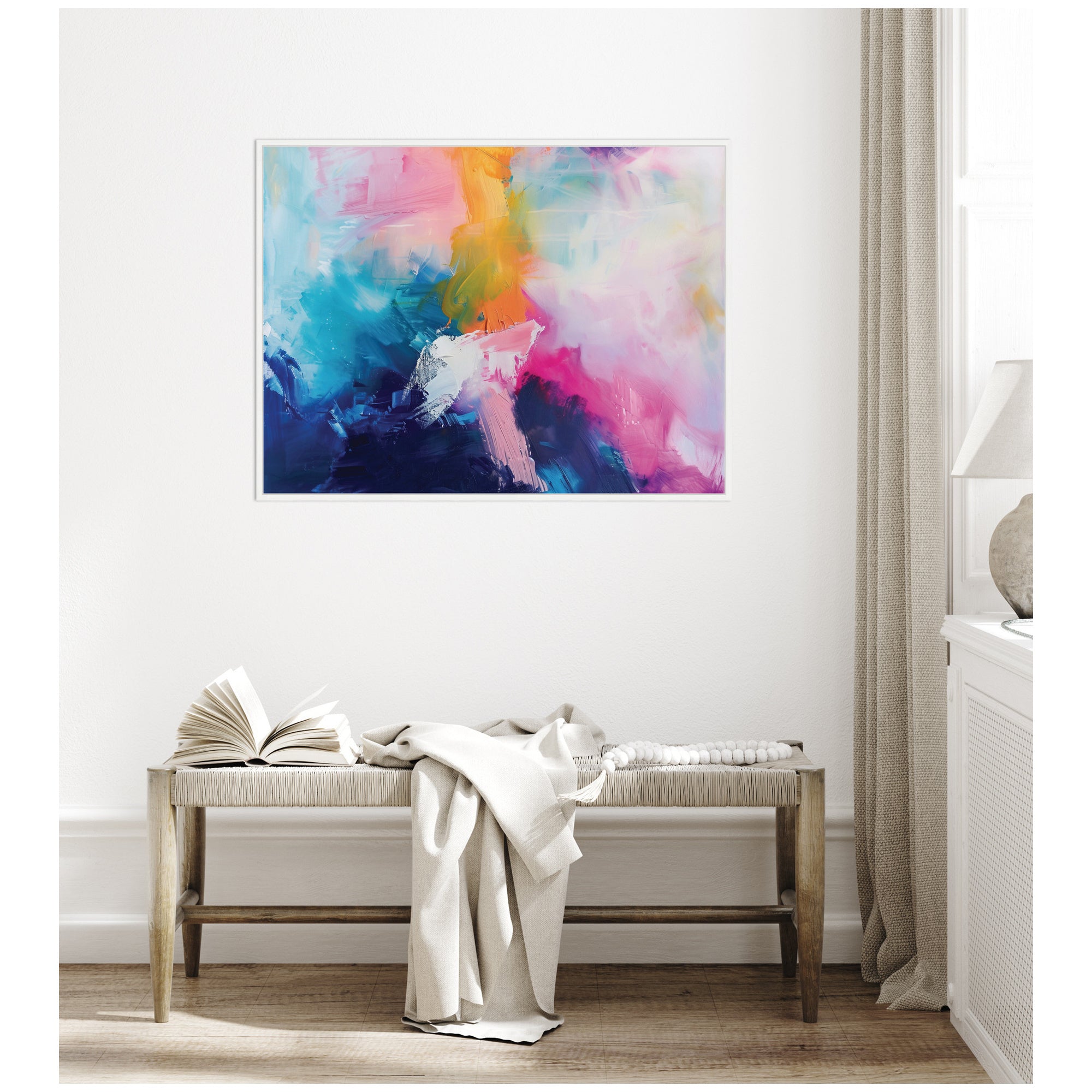 Sylvie Bright Abstract I Framed Canvas by Amy Lighthall