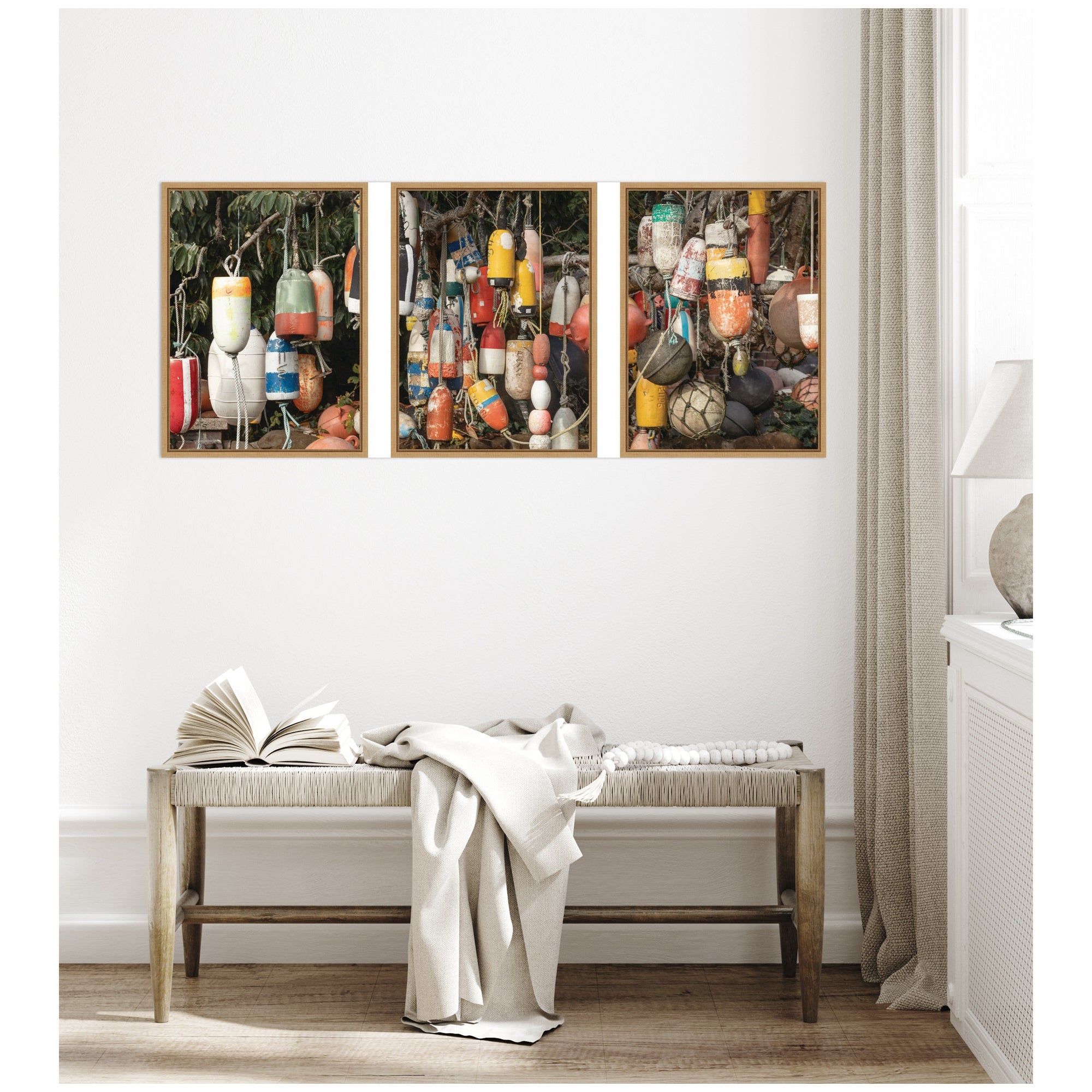 Buoys No.
1 No.
2 and No.3 3 Piece Framed Canvas Wall Art Set by Emiko and Mark Franzen F2 Images