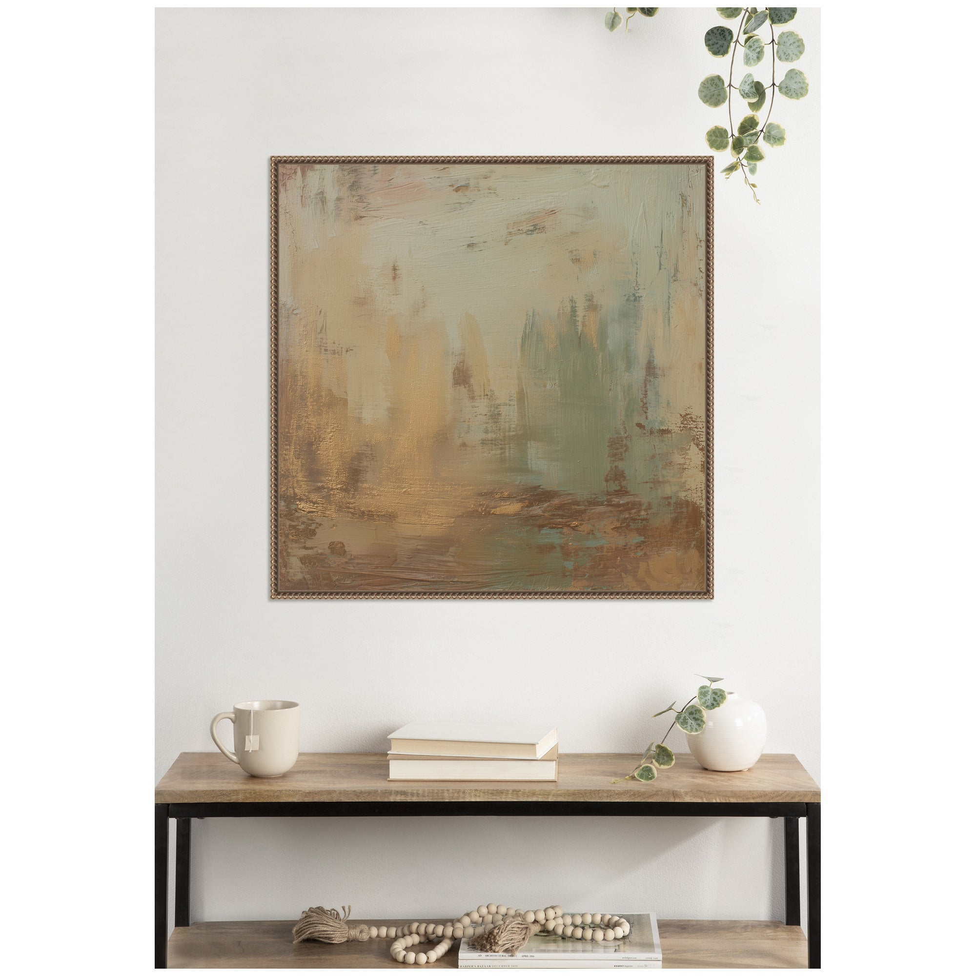 Sage Horizon No.
4 by Amy Lighthall Framed Canvas Wall Art Print