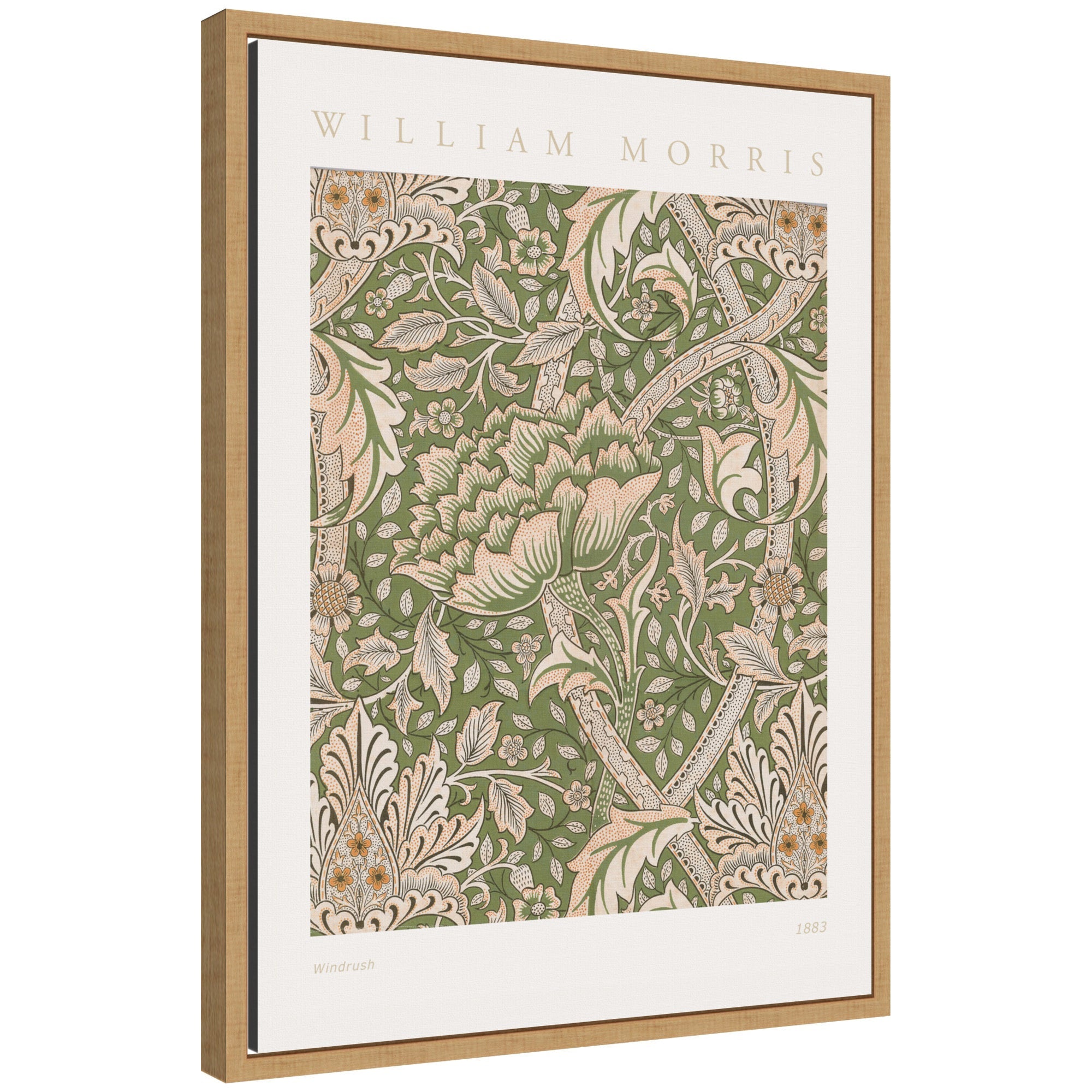 Sylvie Poster William Morris Windrush 1883 Framed Canvas by The Art Institute of Chicago