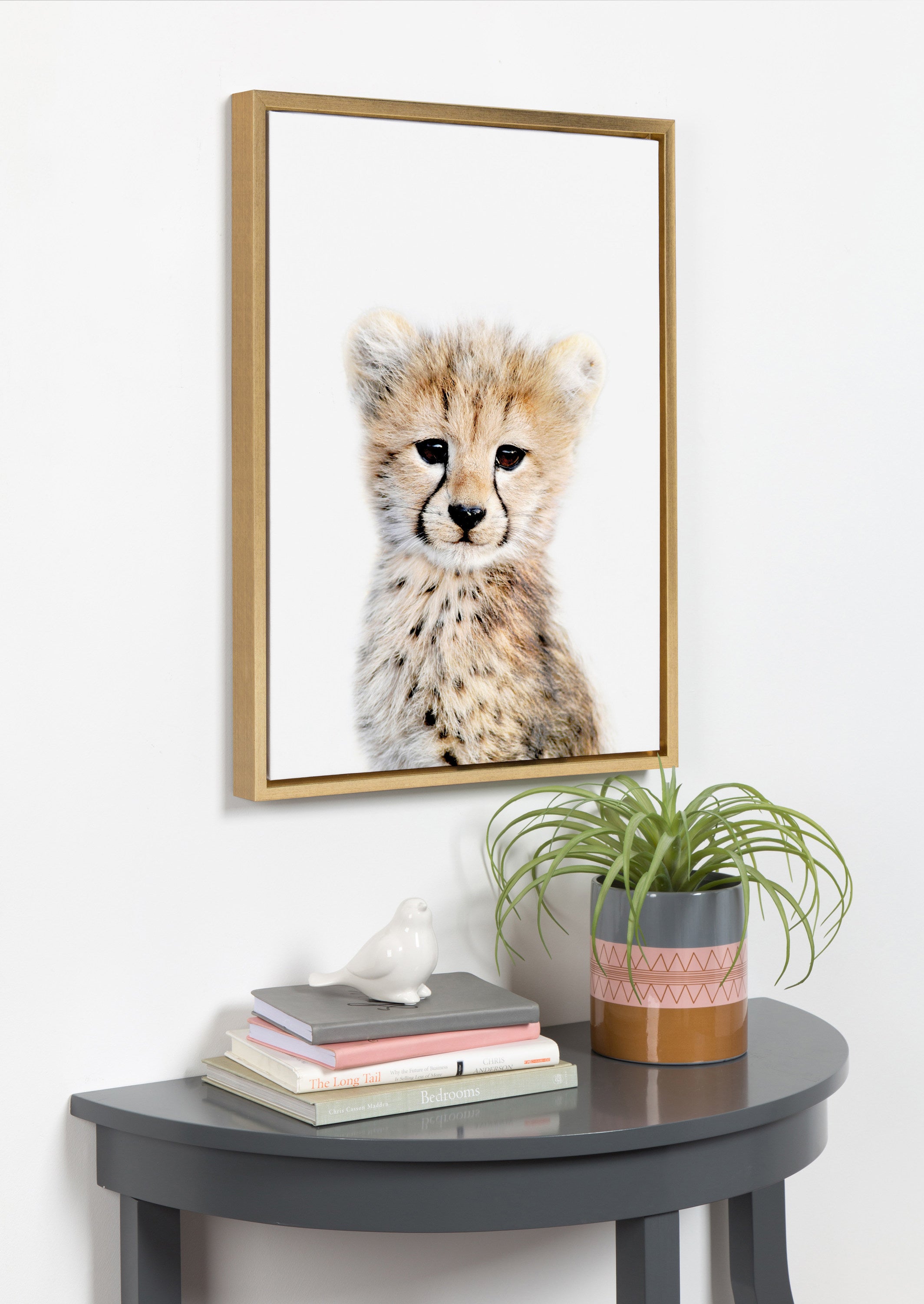 Sylvie Cheetah Framed Canvas by Amy Peterson Art Studio